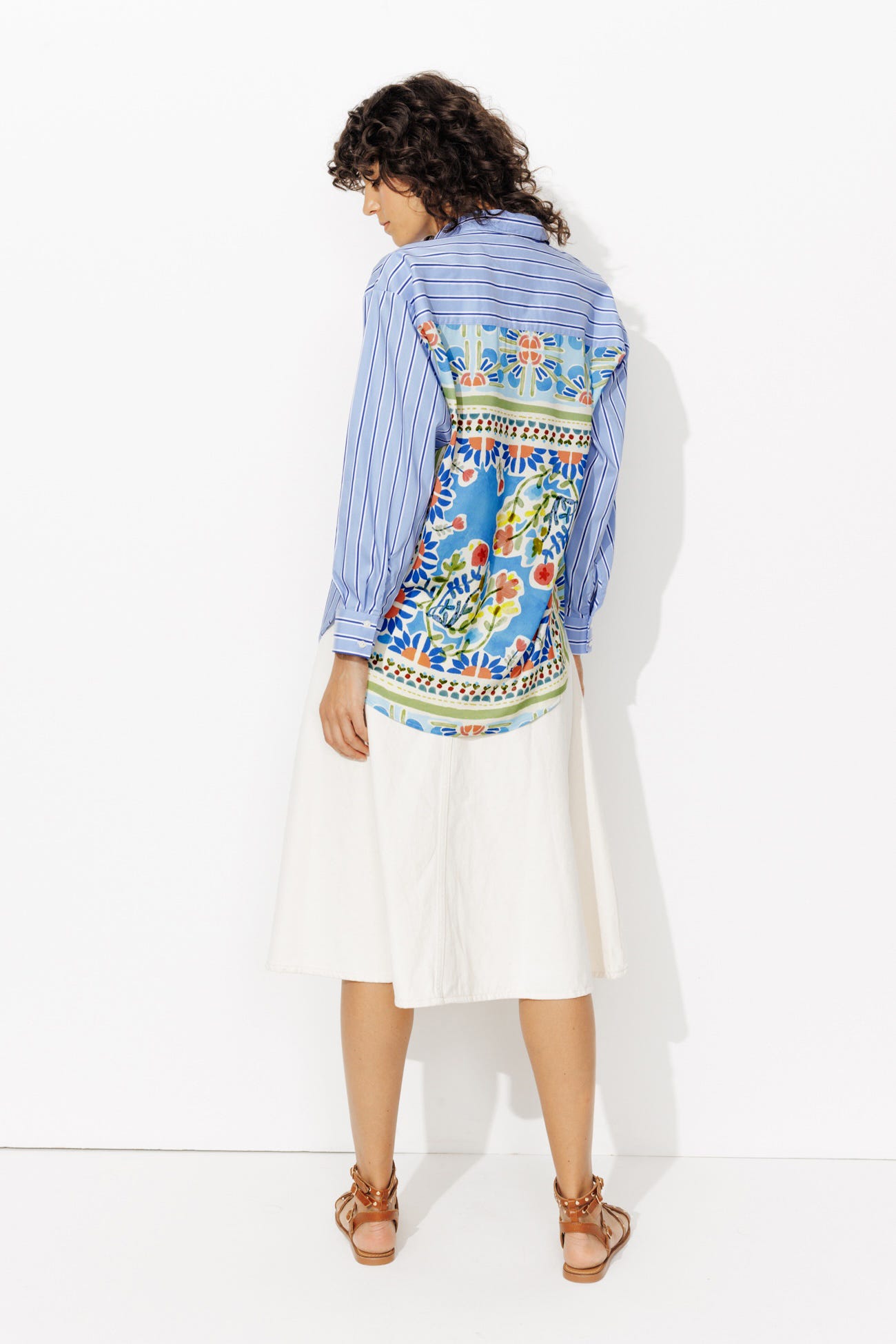 Chemise rayée oversize Femme