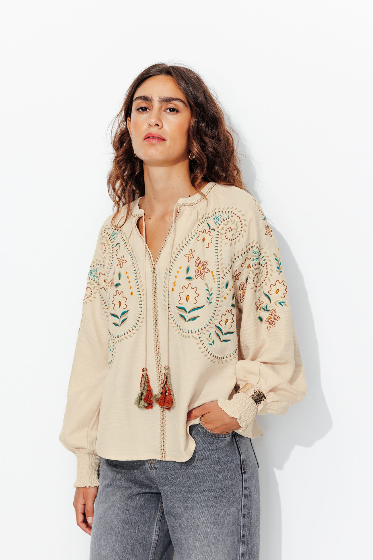 Embroidered blouse