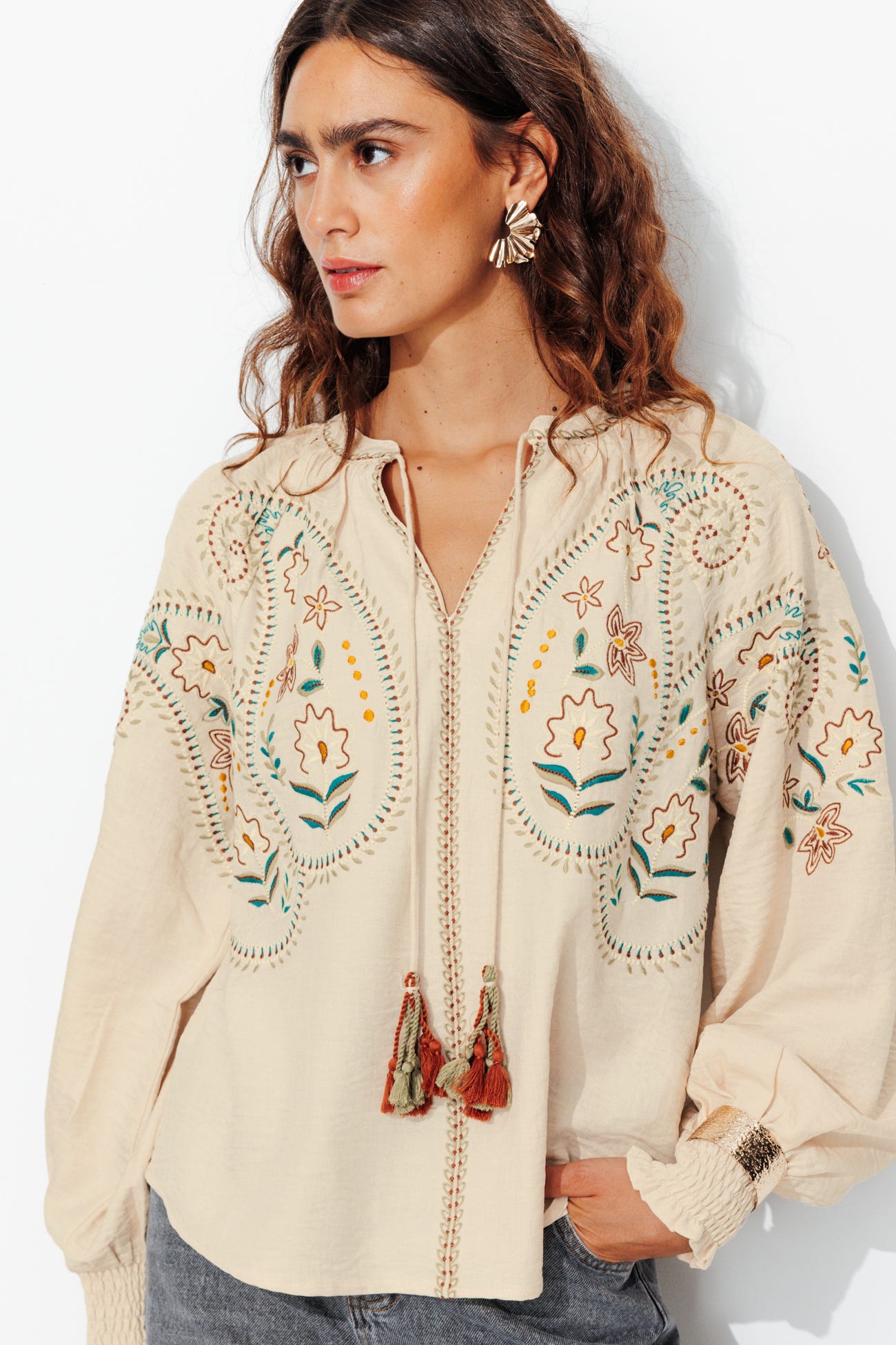 Embroidered blouse