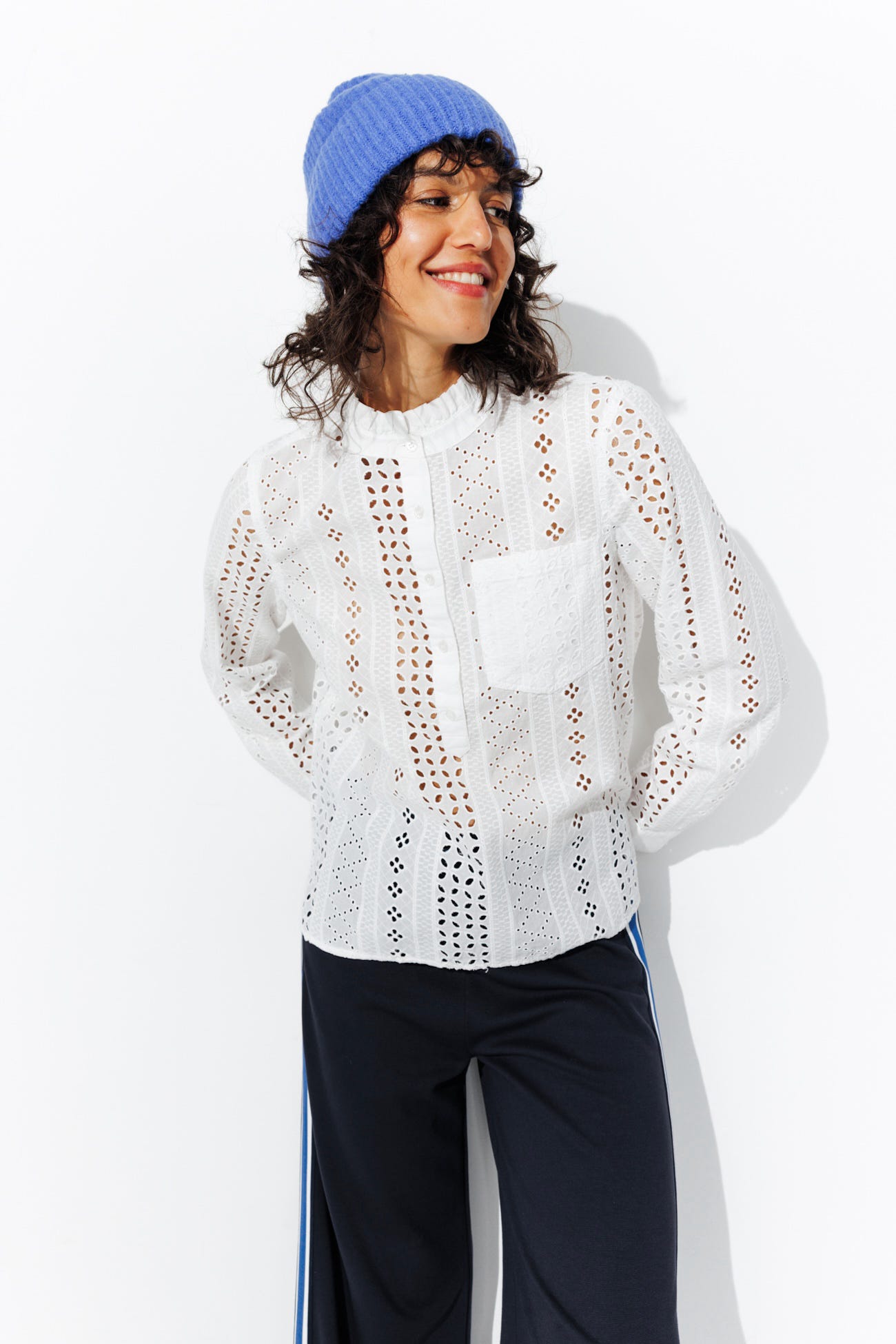 Blouse en broderie anglaise