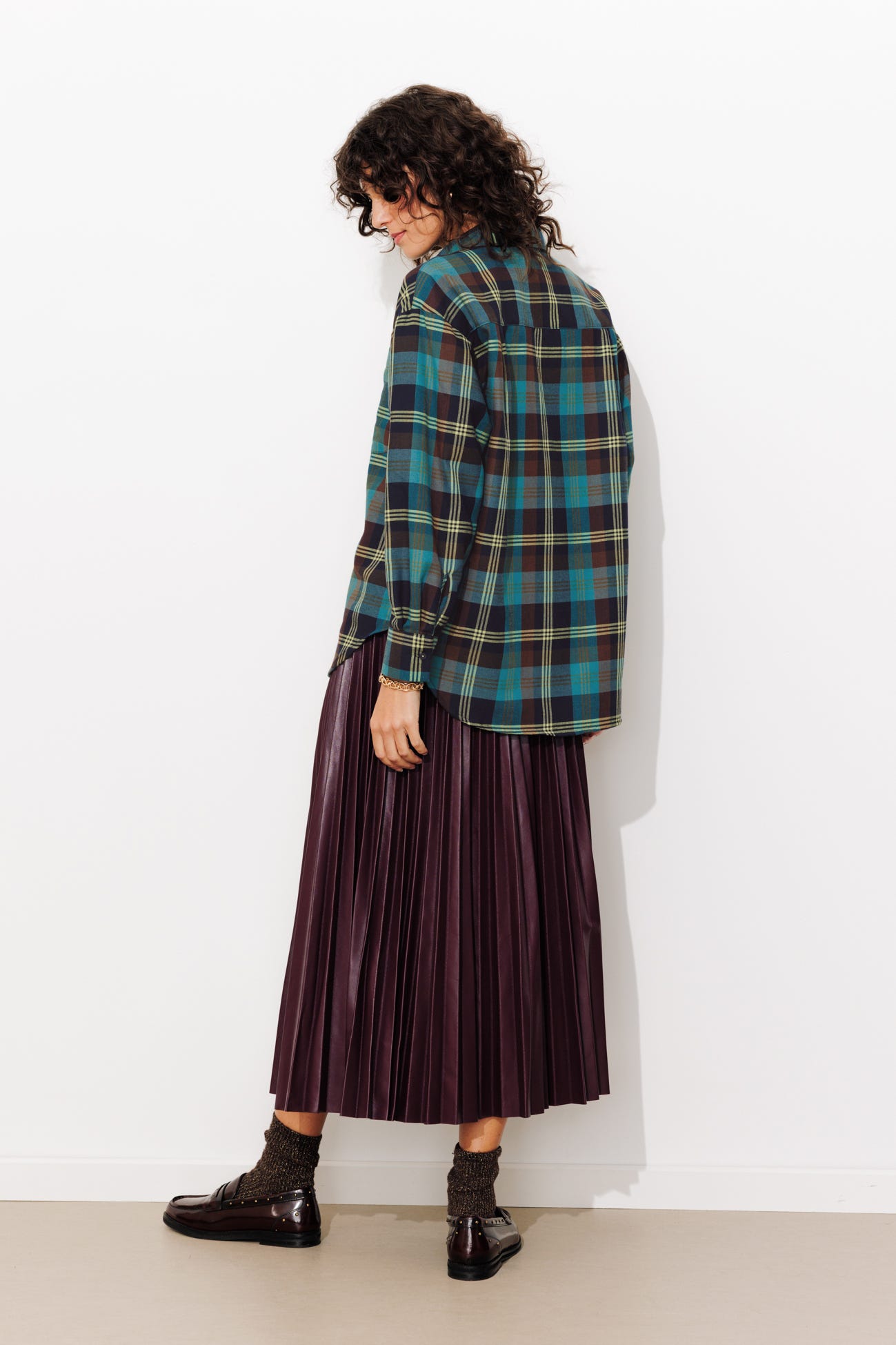 Chemise à carreaux Femme