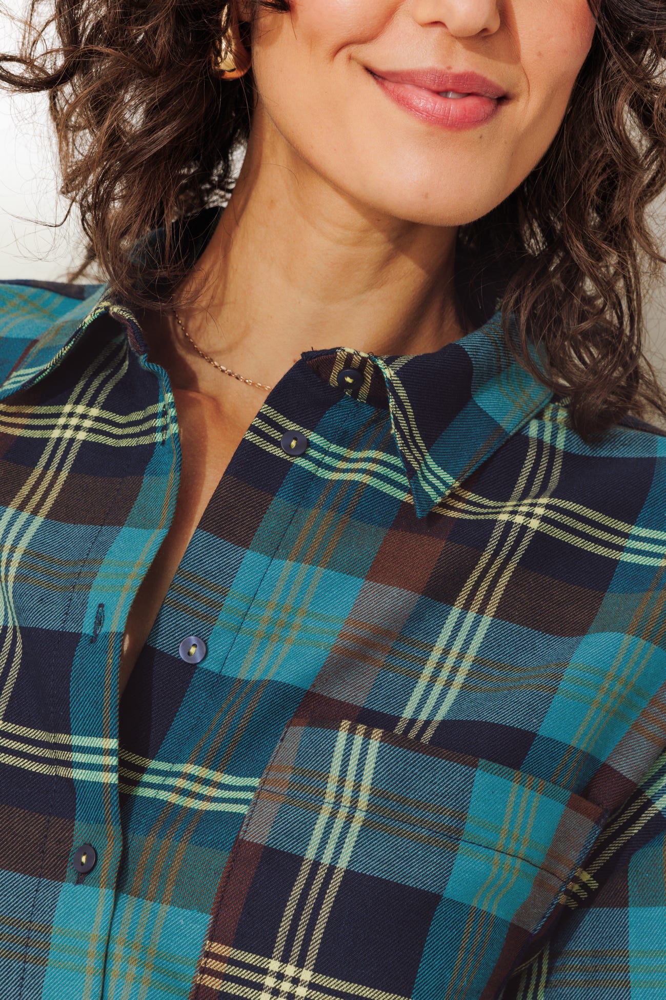 Chemise à carreaux Femme