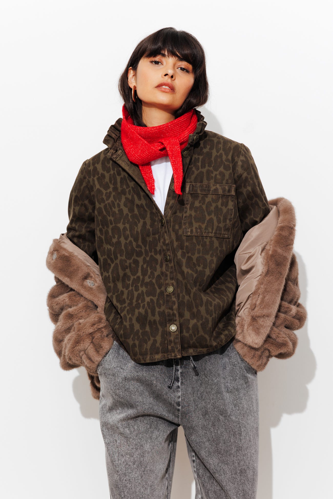 Sobrecamisa leopardo