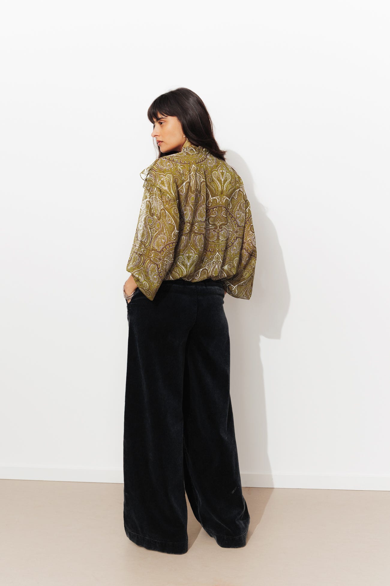 Blouse en mousseline imprimée