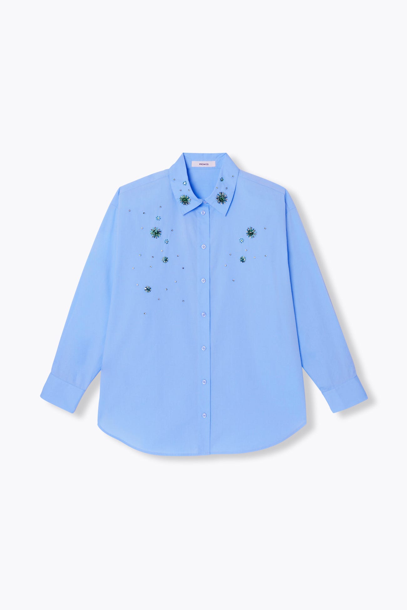 Camisa oversize cuentas