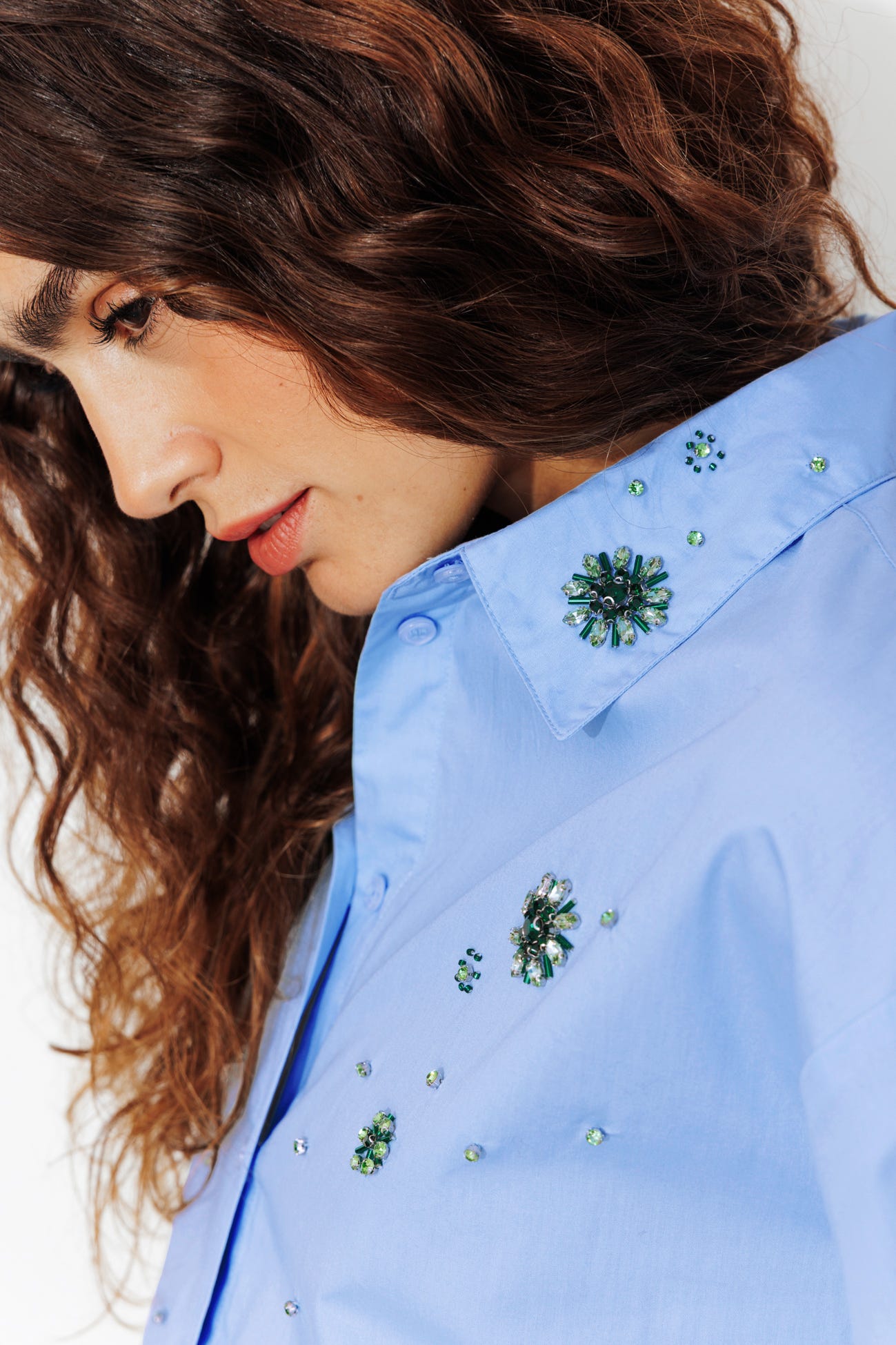 Camisa oversize cuentas