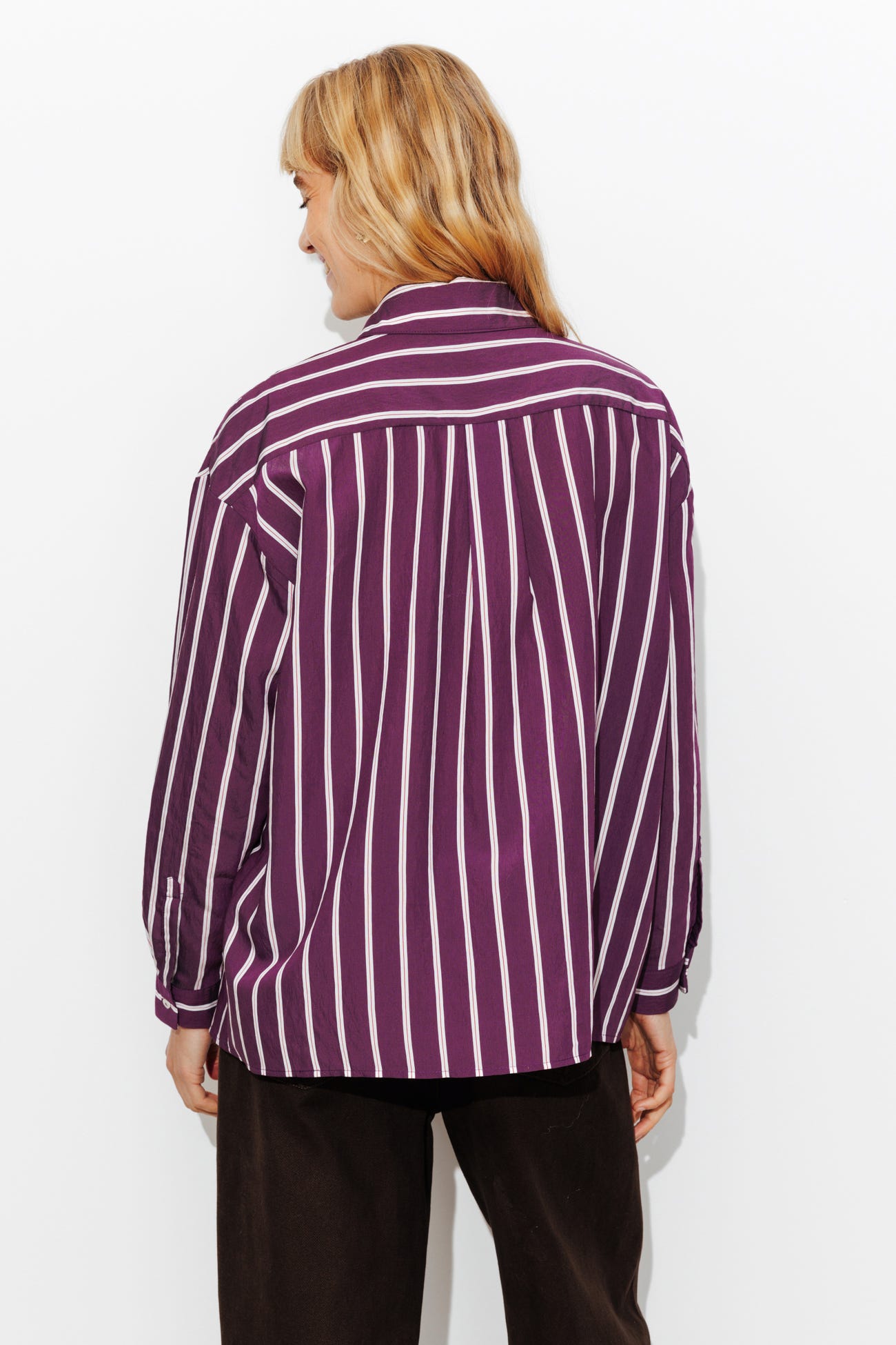 Oversized striped shirt