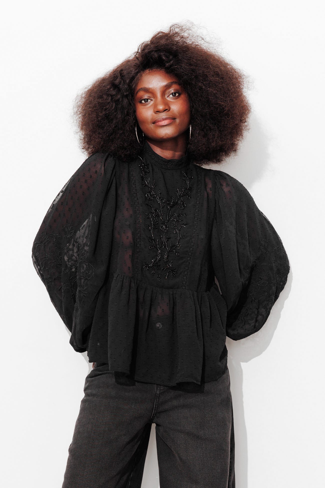 Blusa plumeti cuentas