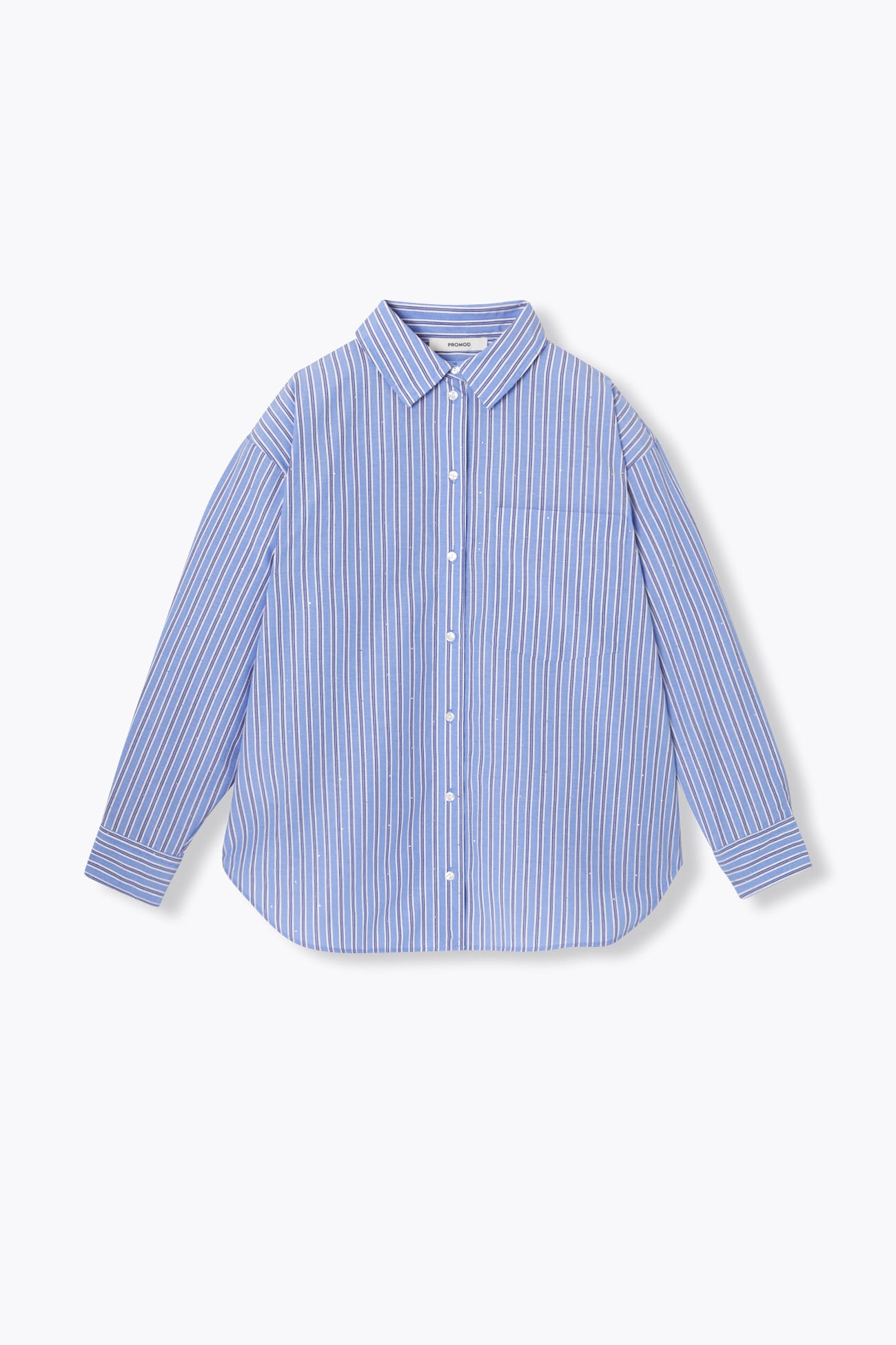 Chemise rayée à strass Femme