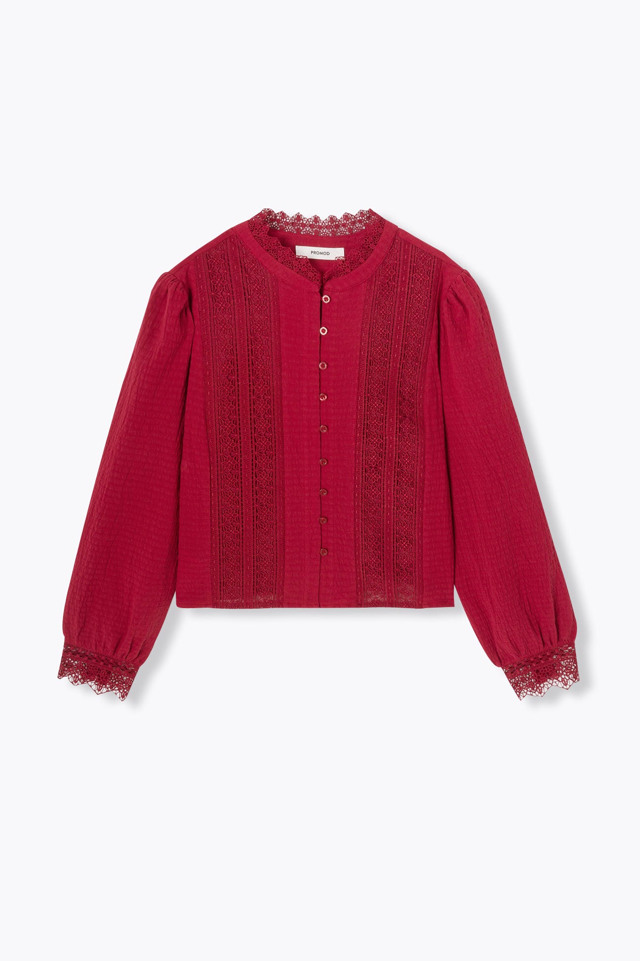 Chemise détail dentelle Femme