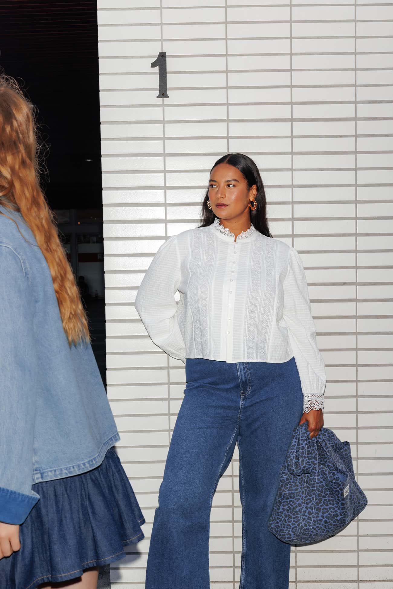 Hemd mit Spitzendetails