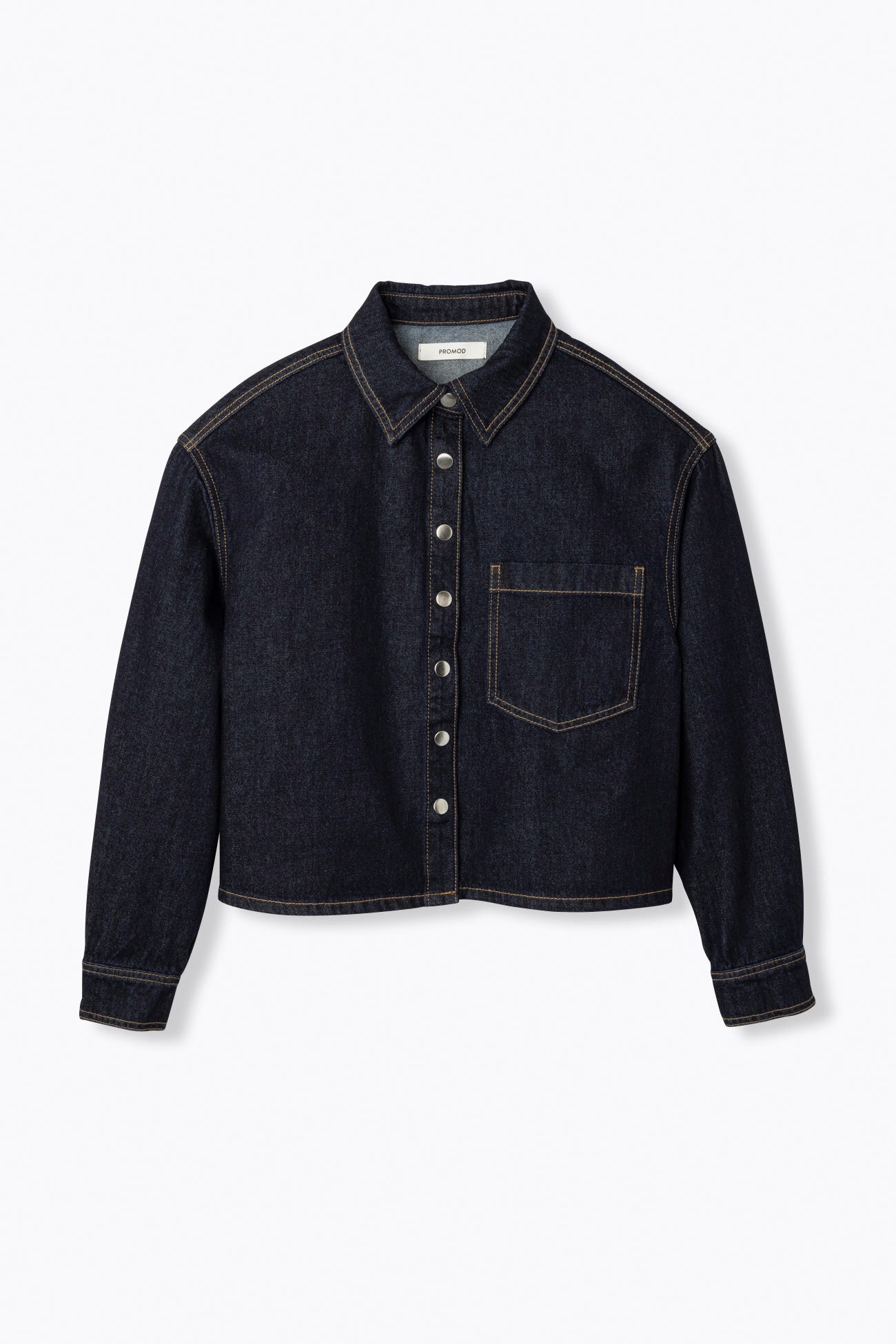 Short denim shirt