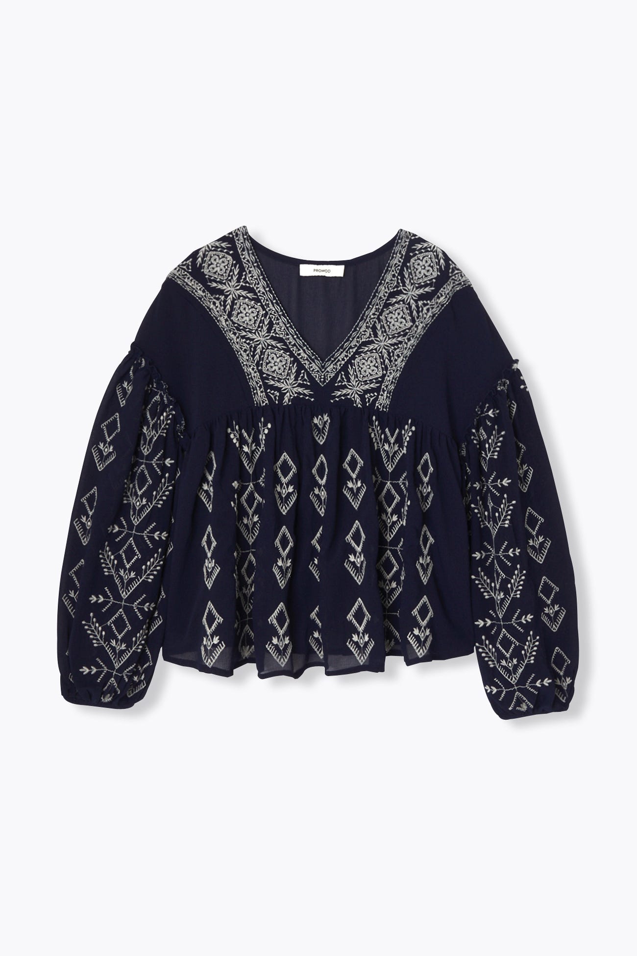Blouse folk brodée Femme