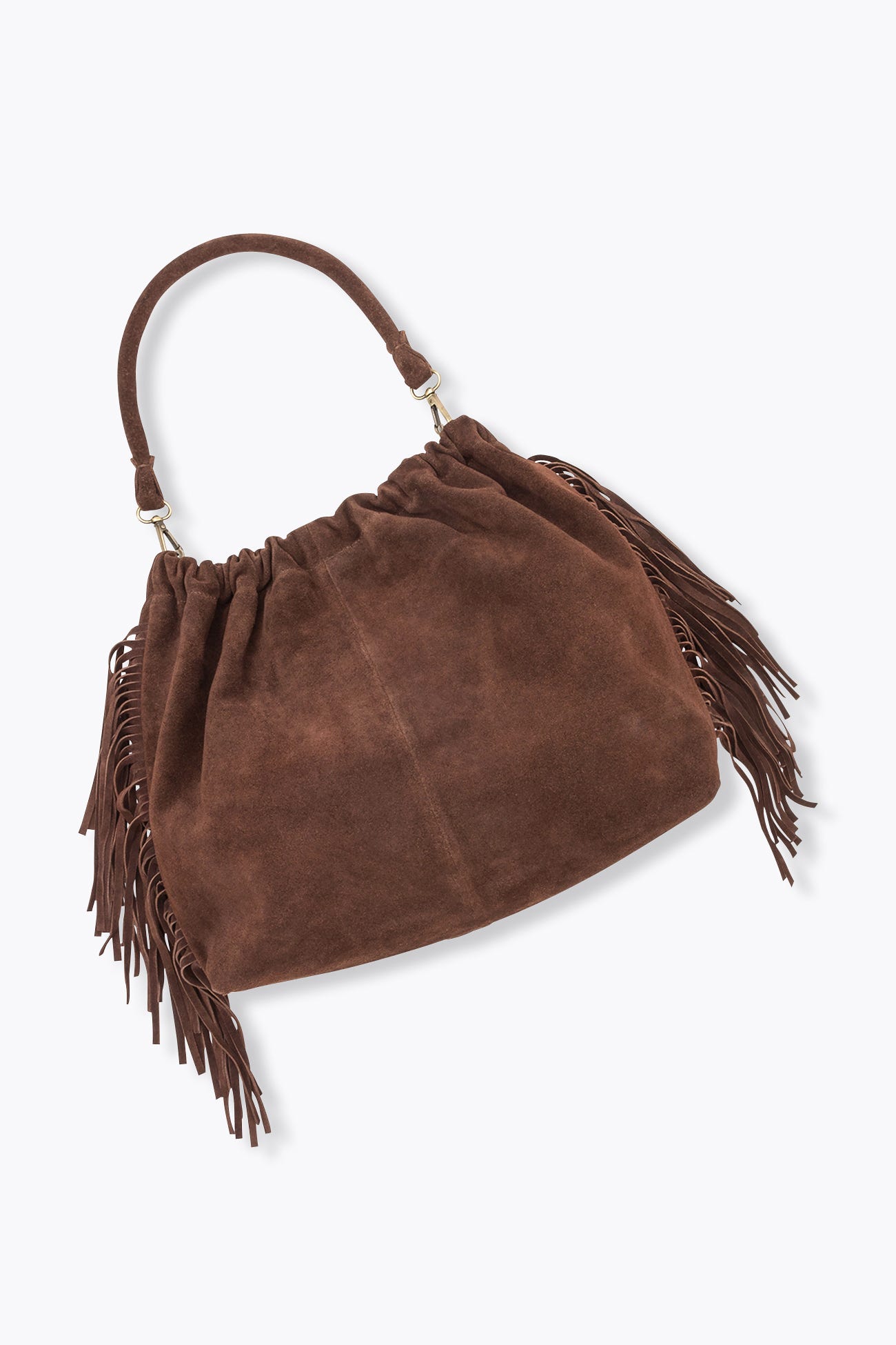 Sac en cuir à franges Femme