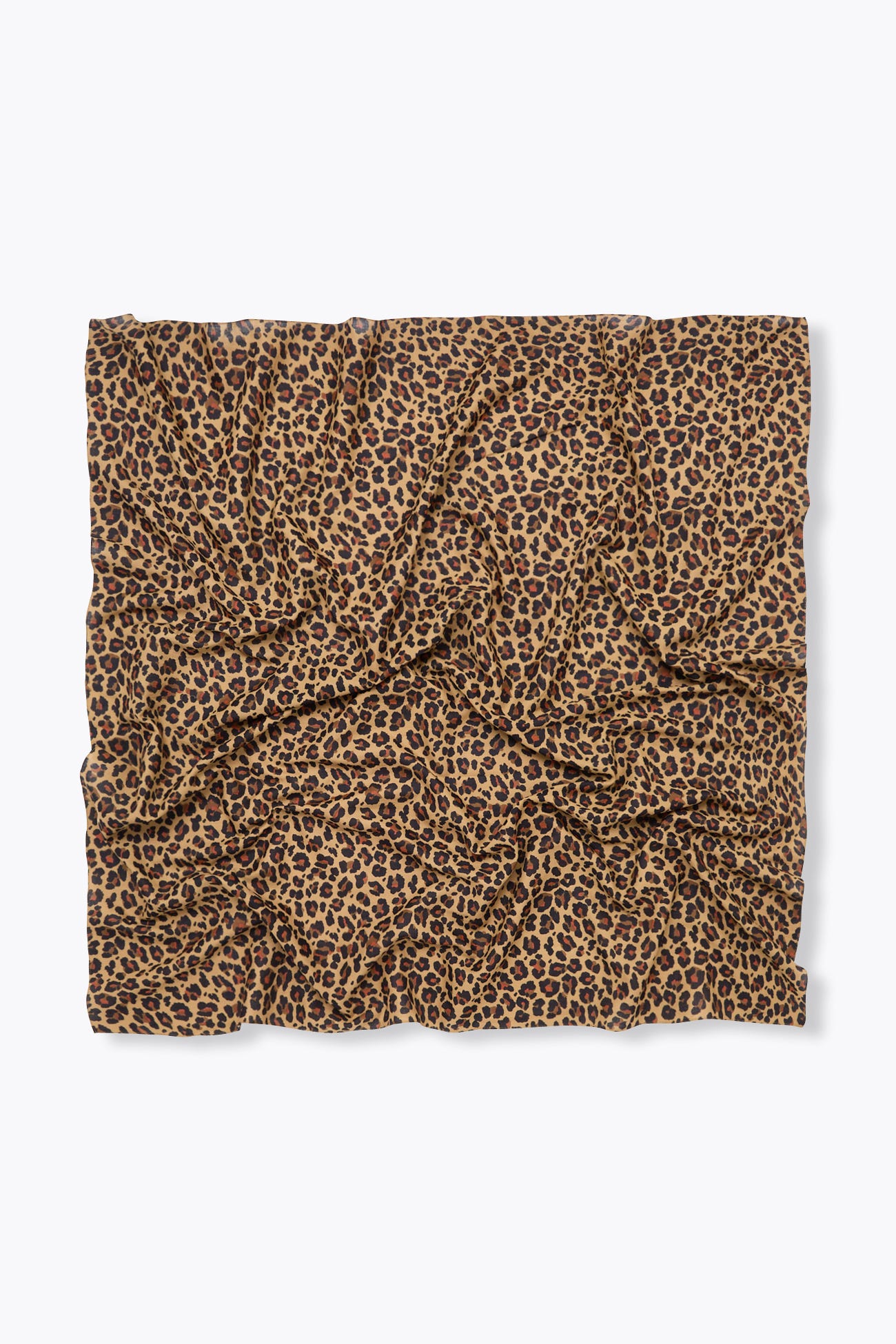 Foulard a stampa leopardata