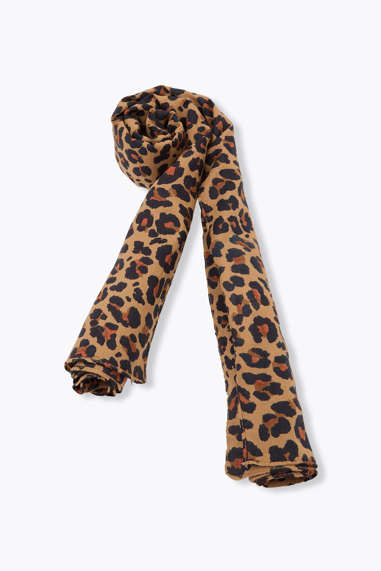 Foulard a stampa leopardata