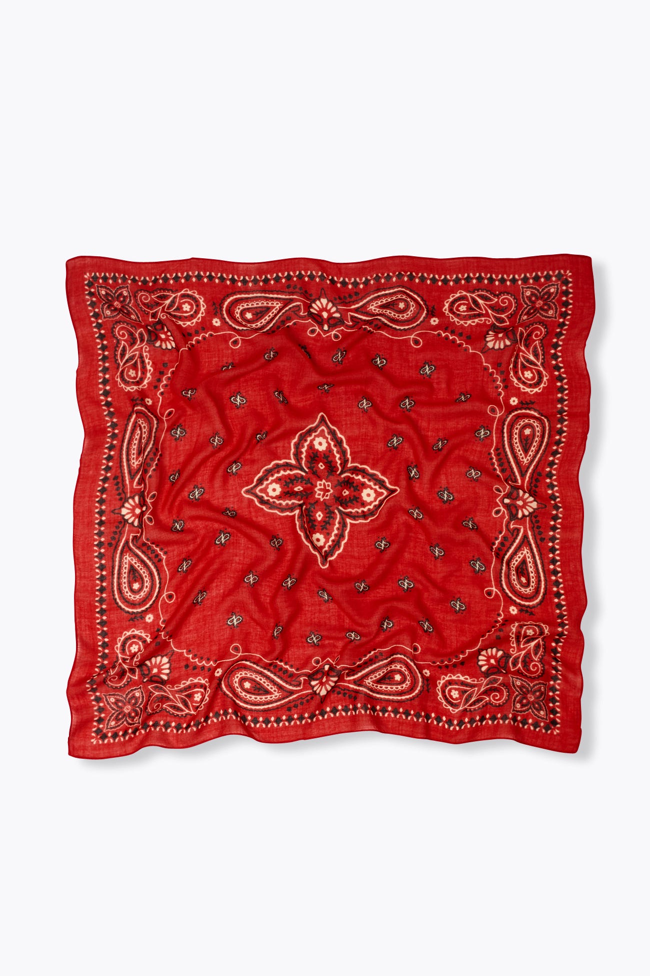 Wool bandana scarf