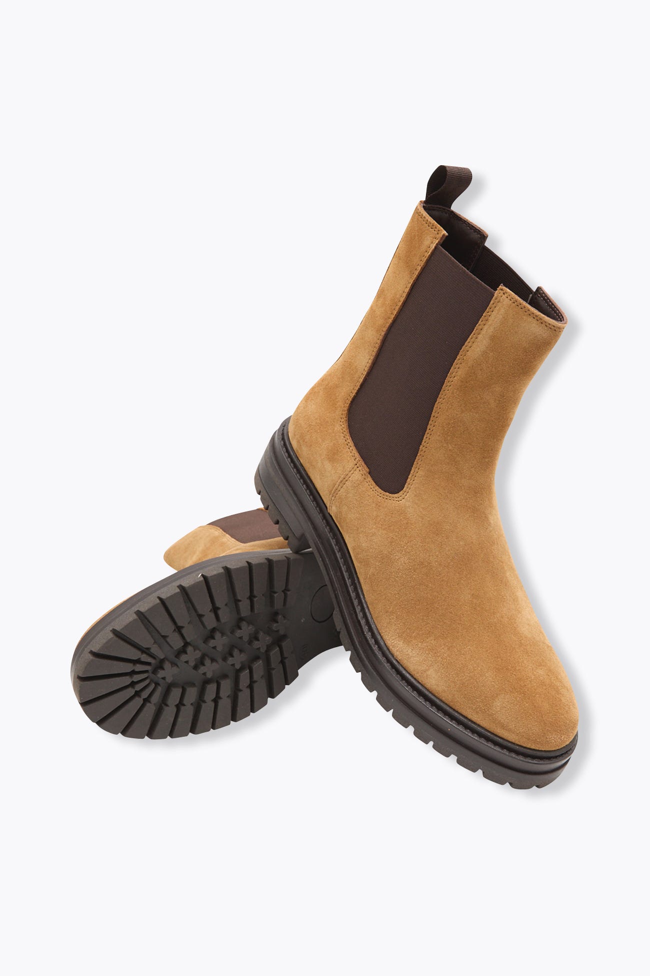 Boots chelsea en cuir Femme