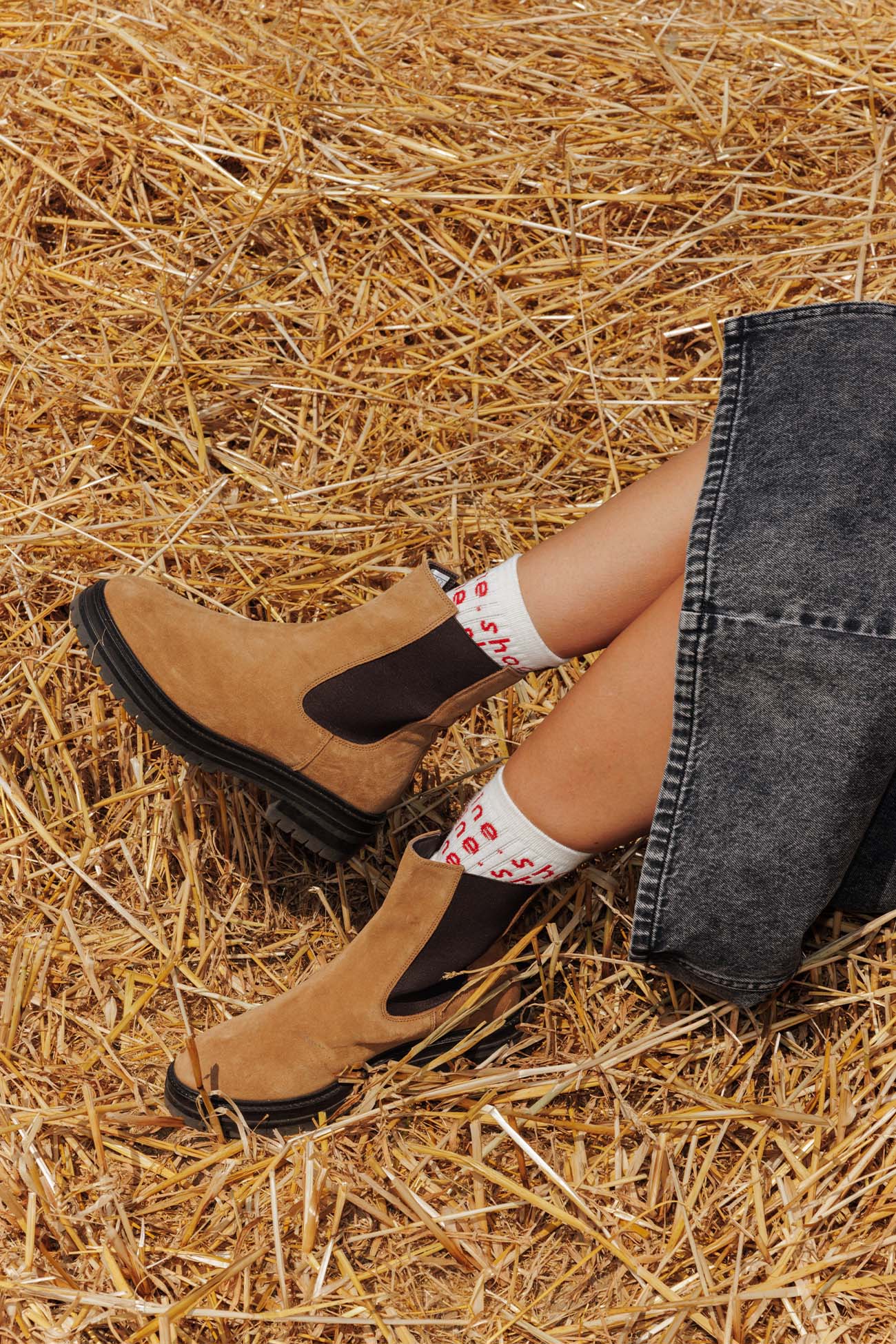 Boots chelsea en cuir Femme