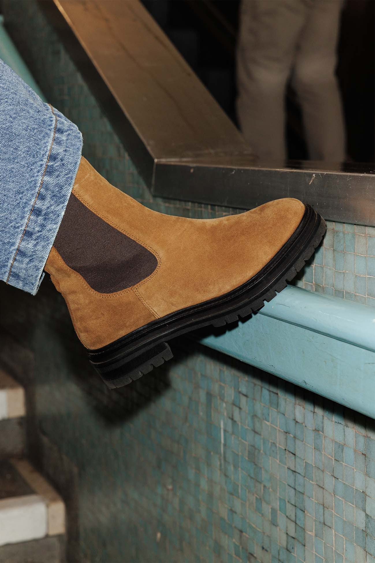 Chelseaboots aus Leder