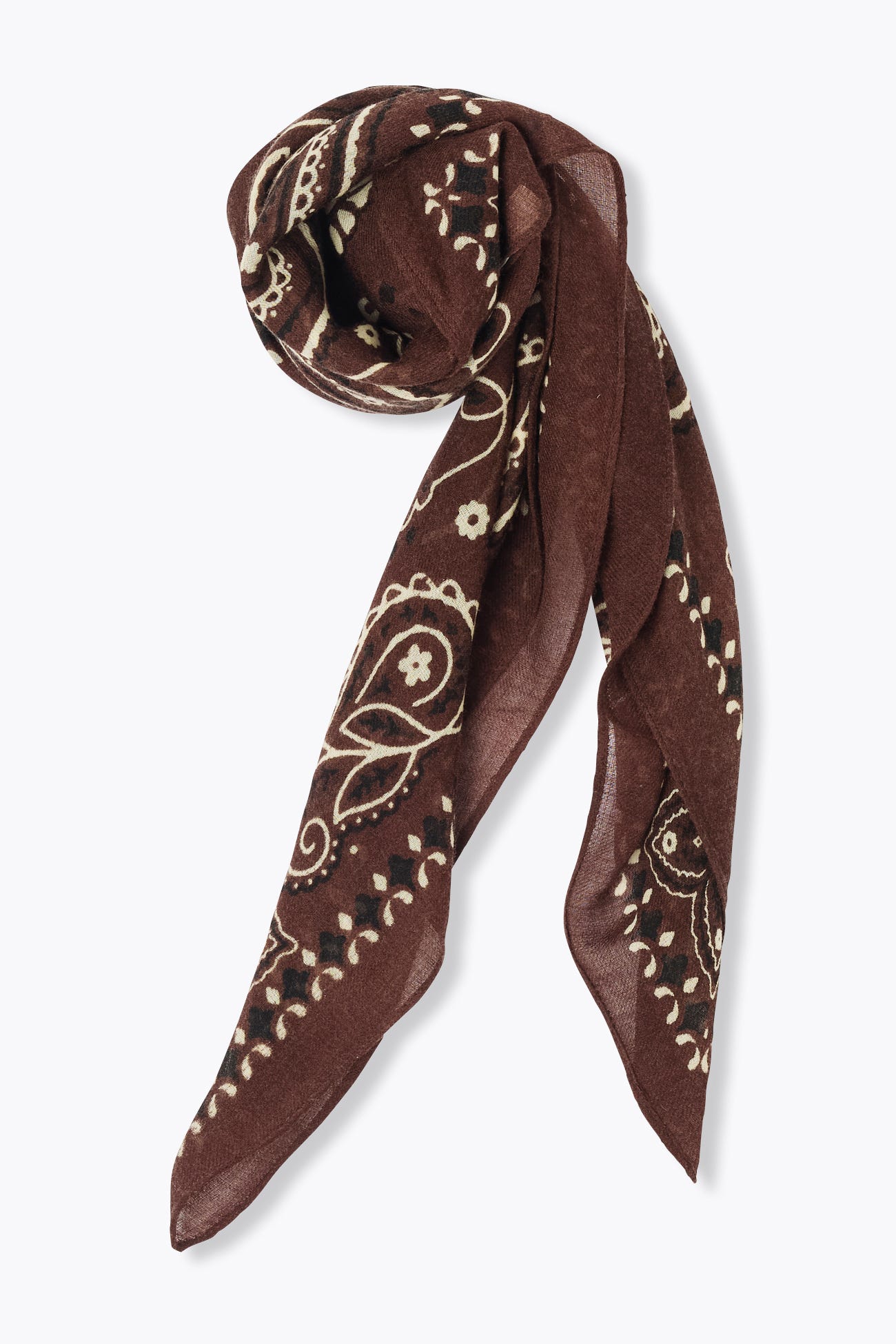Wool bandana scarf