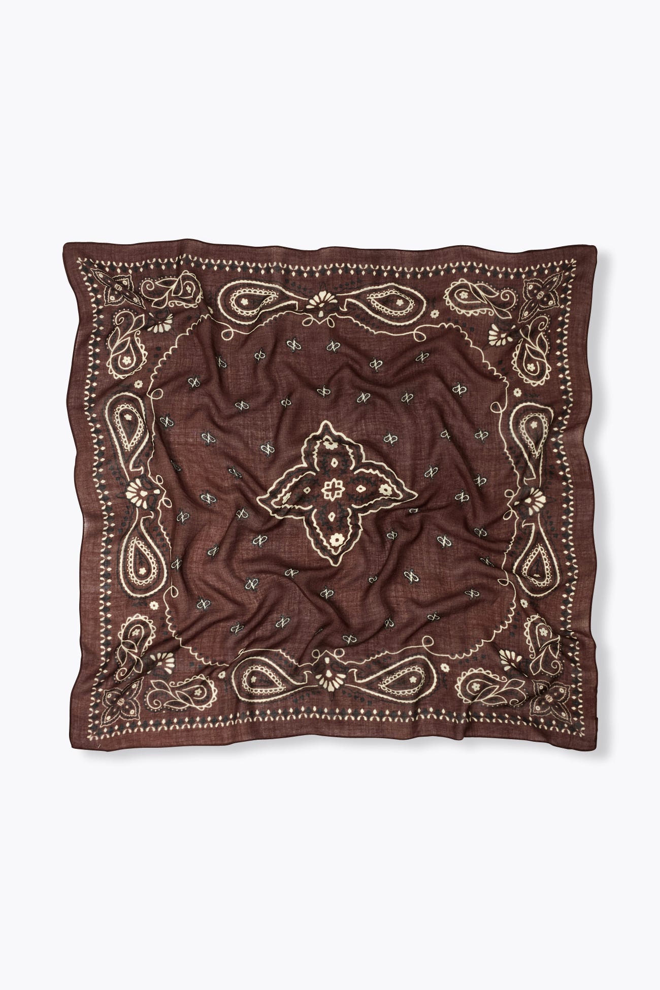 Wool bandana scarf