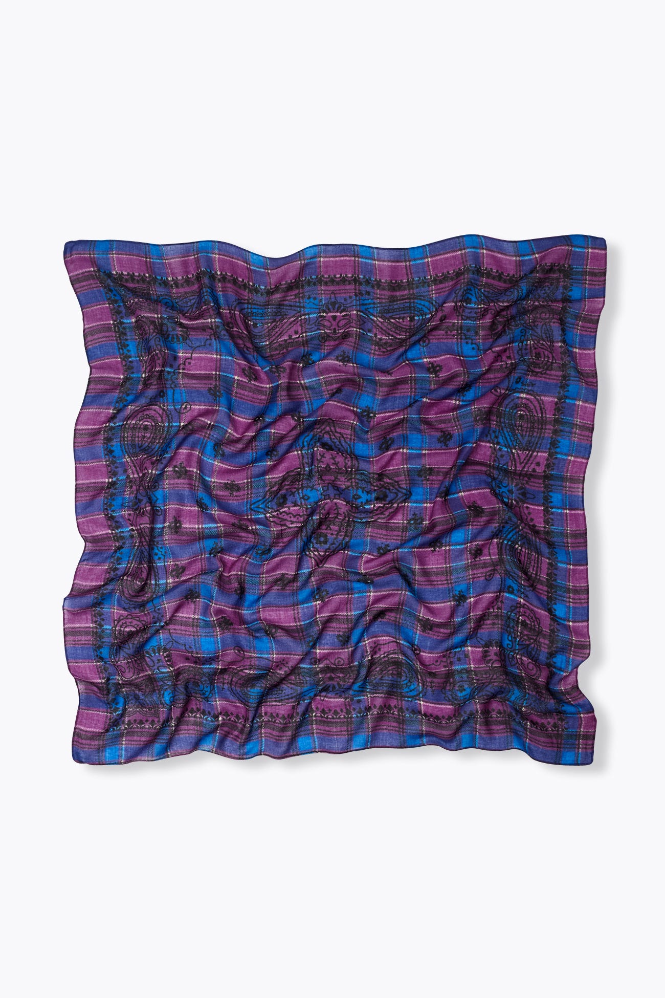 Wool bandana scarf