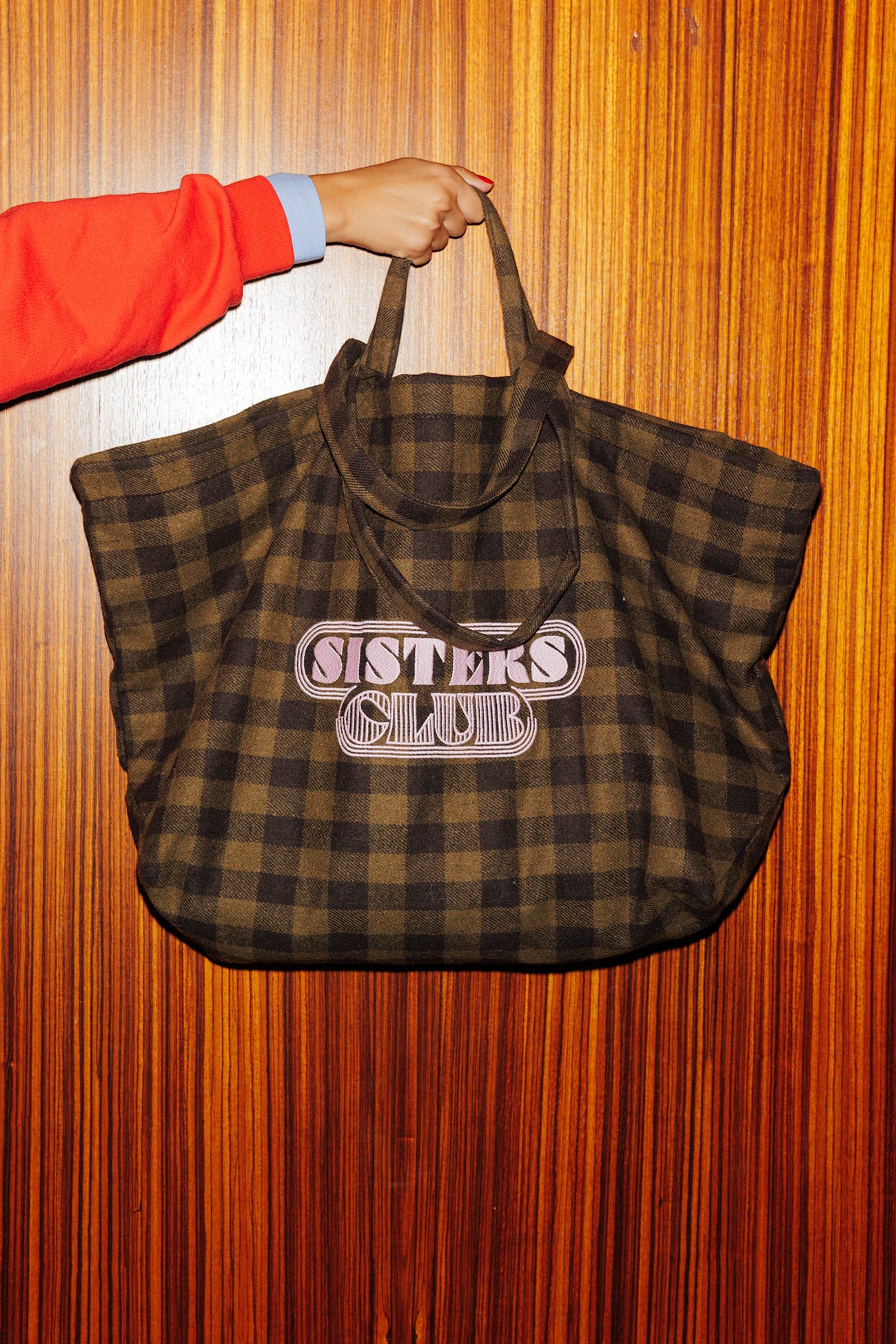 Maxi borsa a quadri SISTERS
