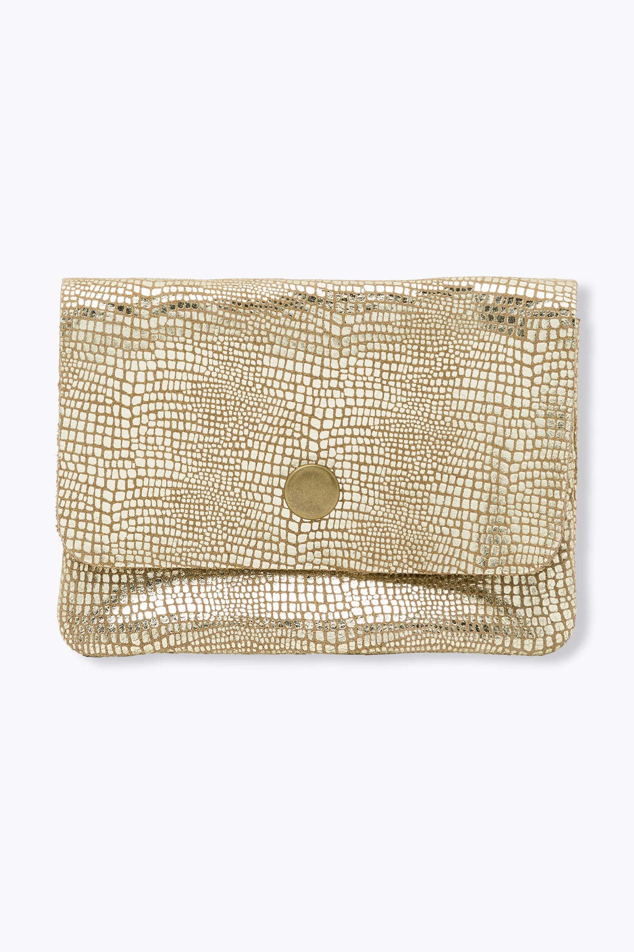 Glitzy leather purse