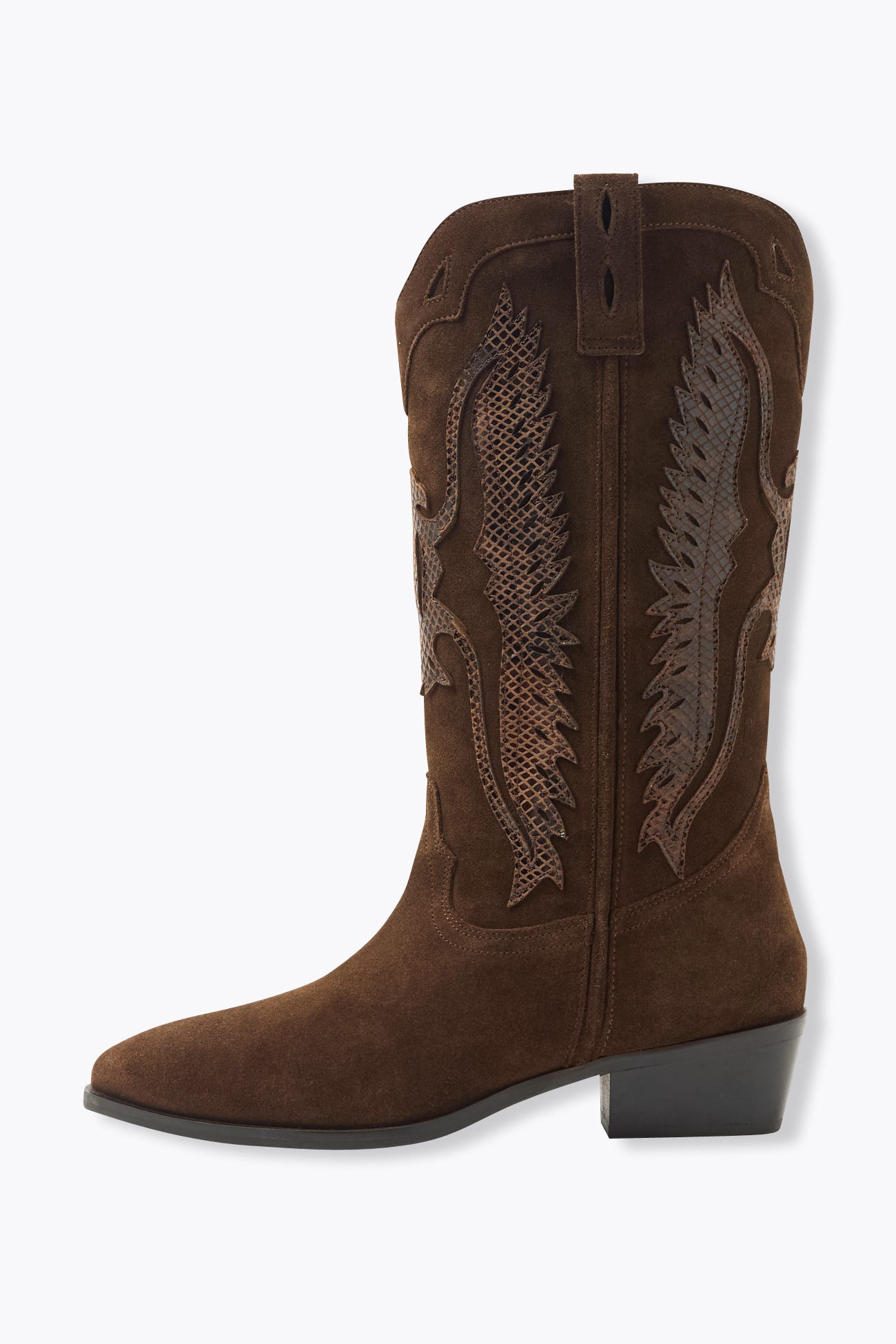 Bottes western en cuir Femme