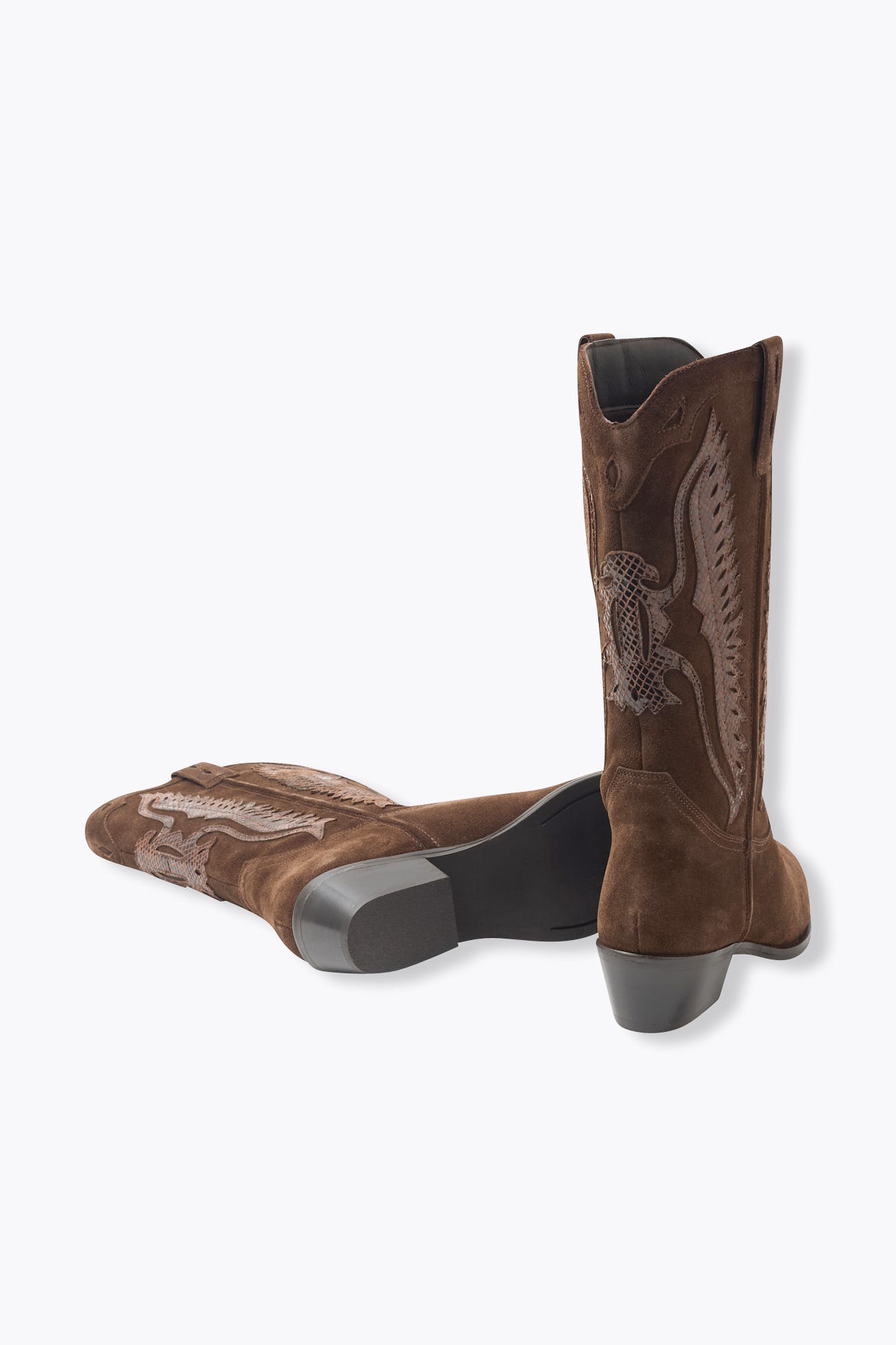 Bottes western en cuir Femme