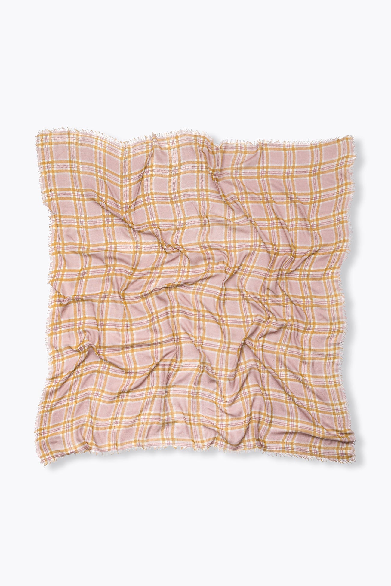 Foulard carré à carreaux Femme