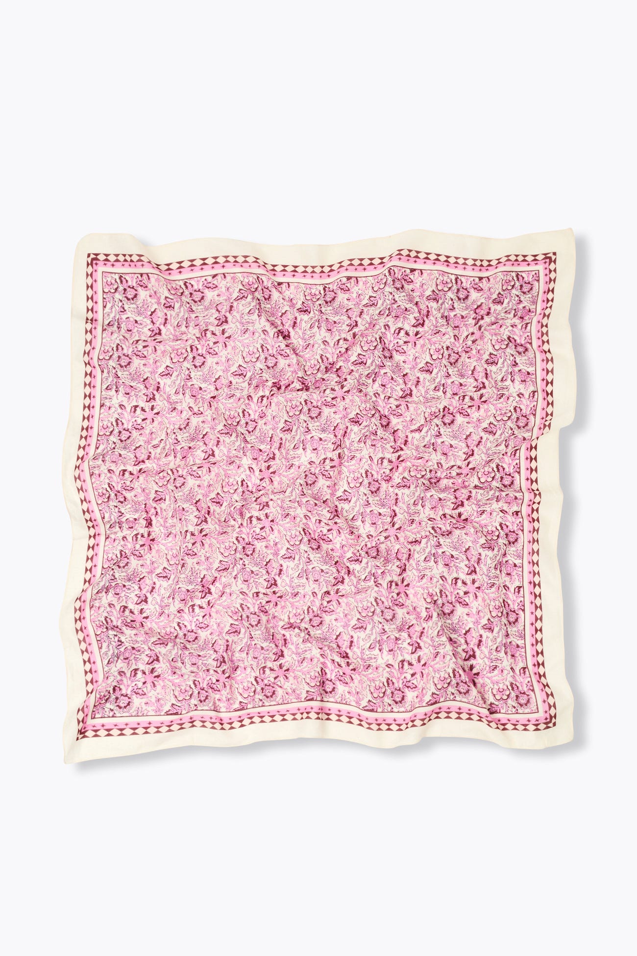 Foulard quadrato floreale