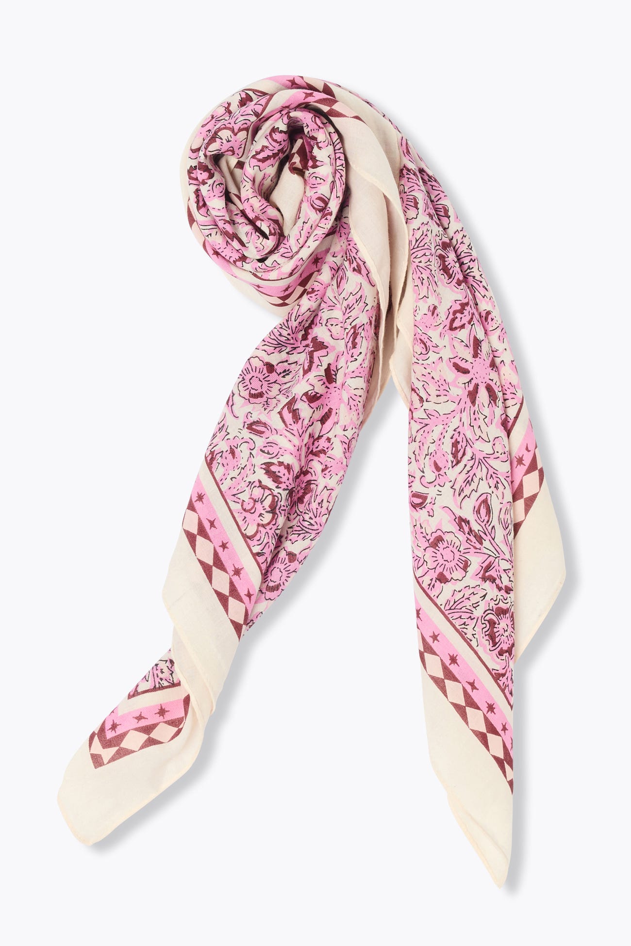 Foulard quadrato floreale
