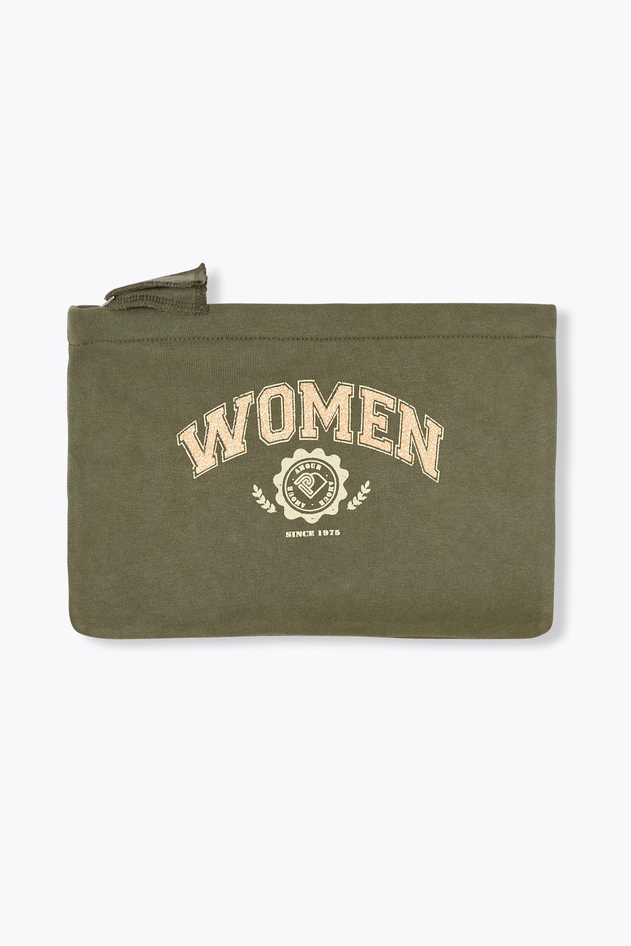 Pochette zippée en molleton