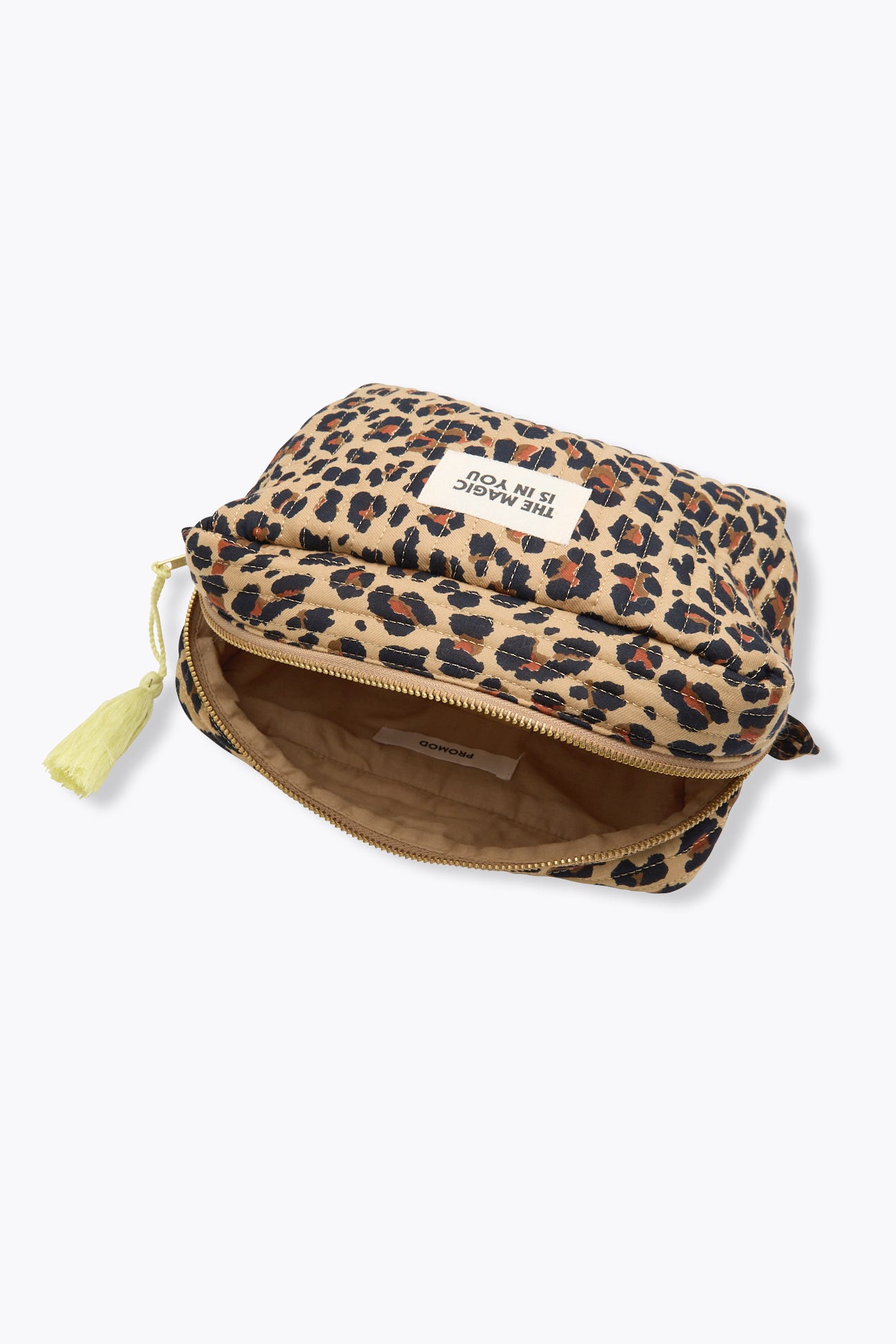 Padded leopard bag