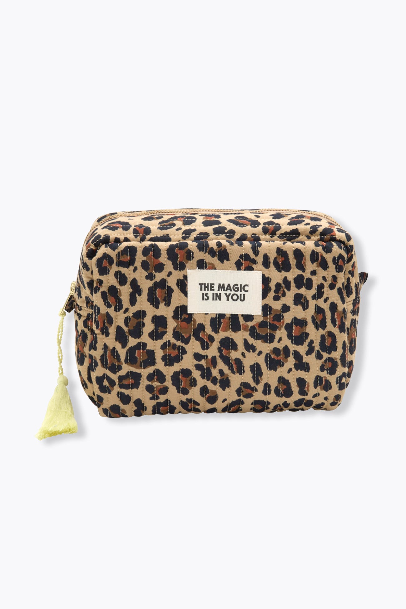 Padded leopard bag