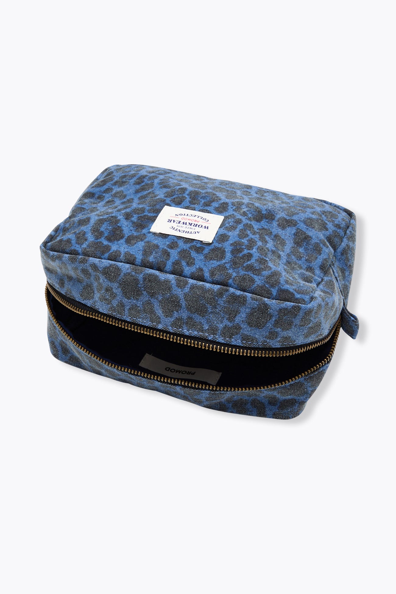 Trousse en jean léopard Femme