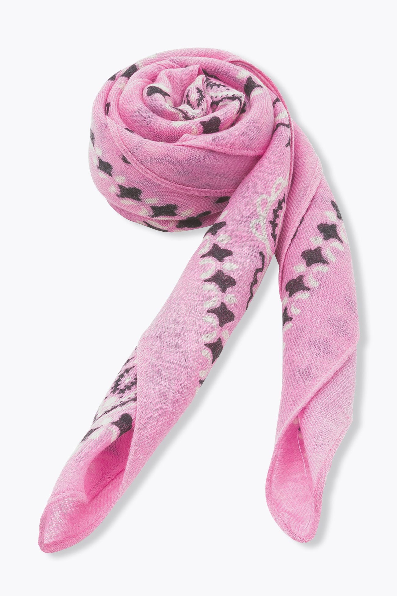 Grand foulard bandana en laine