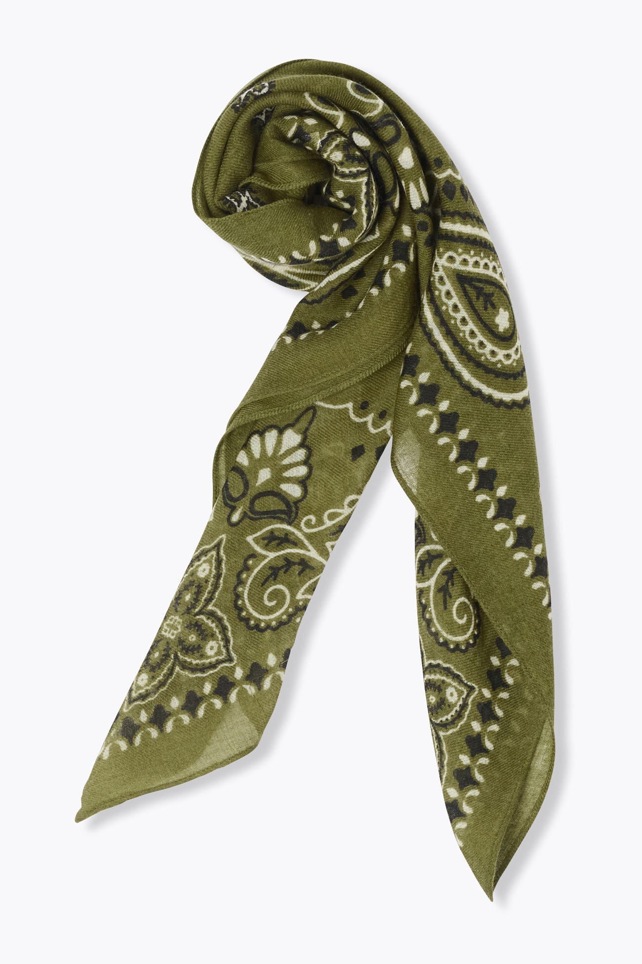 Wool bandana scarf