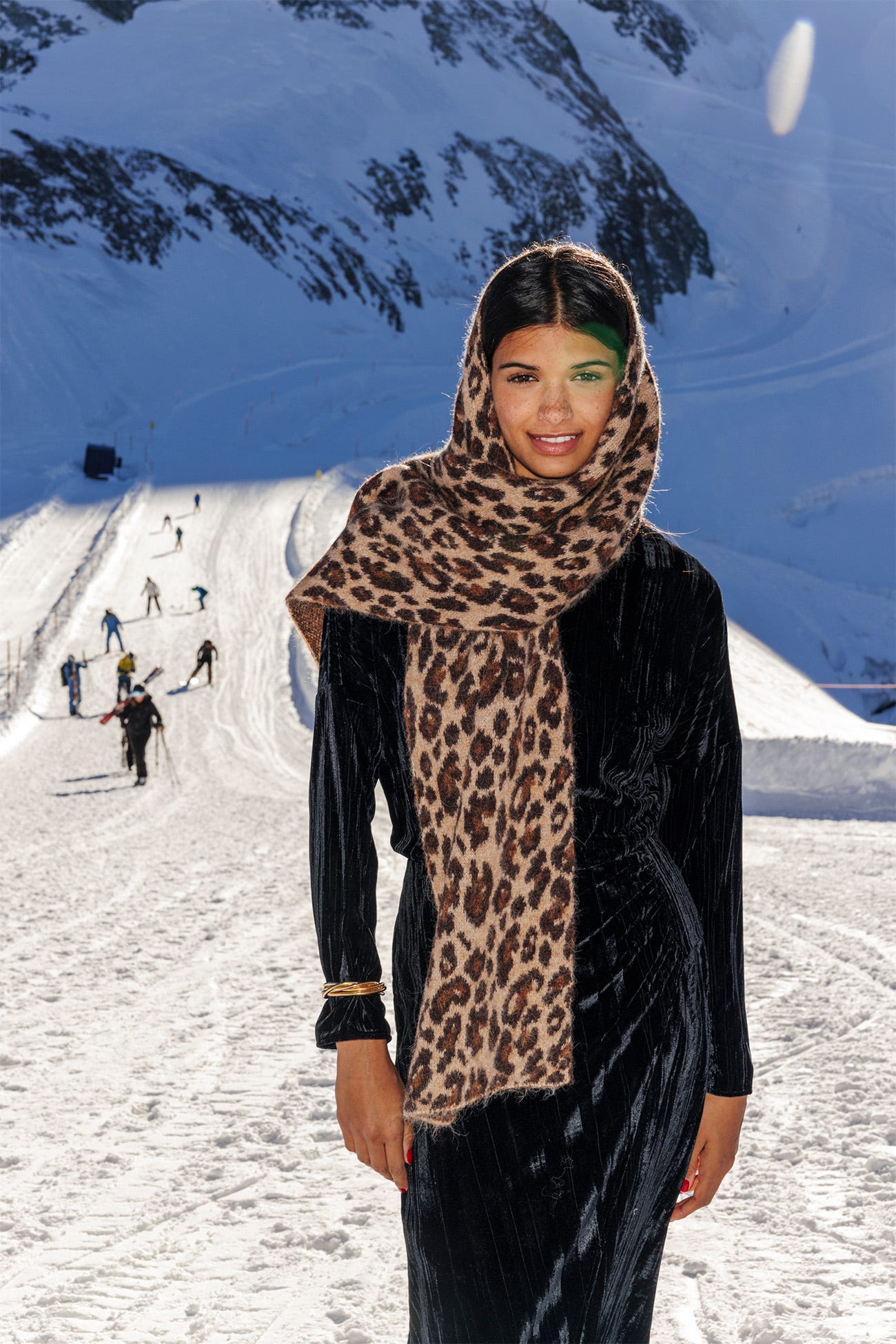 Echarpe léopard Femme