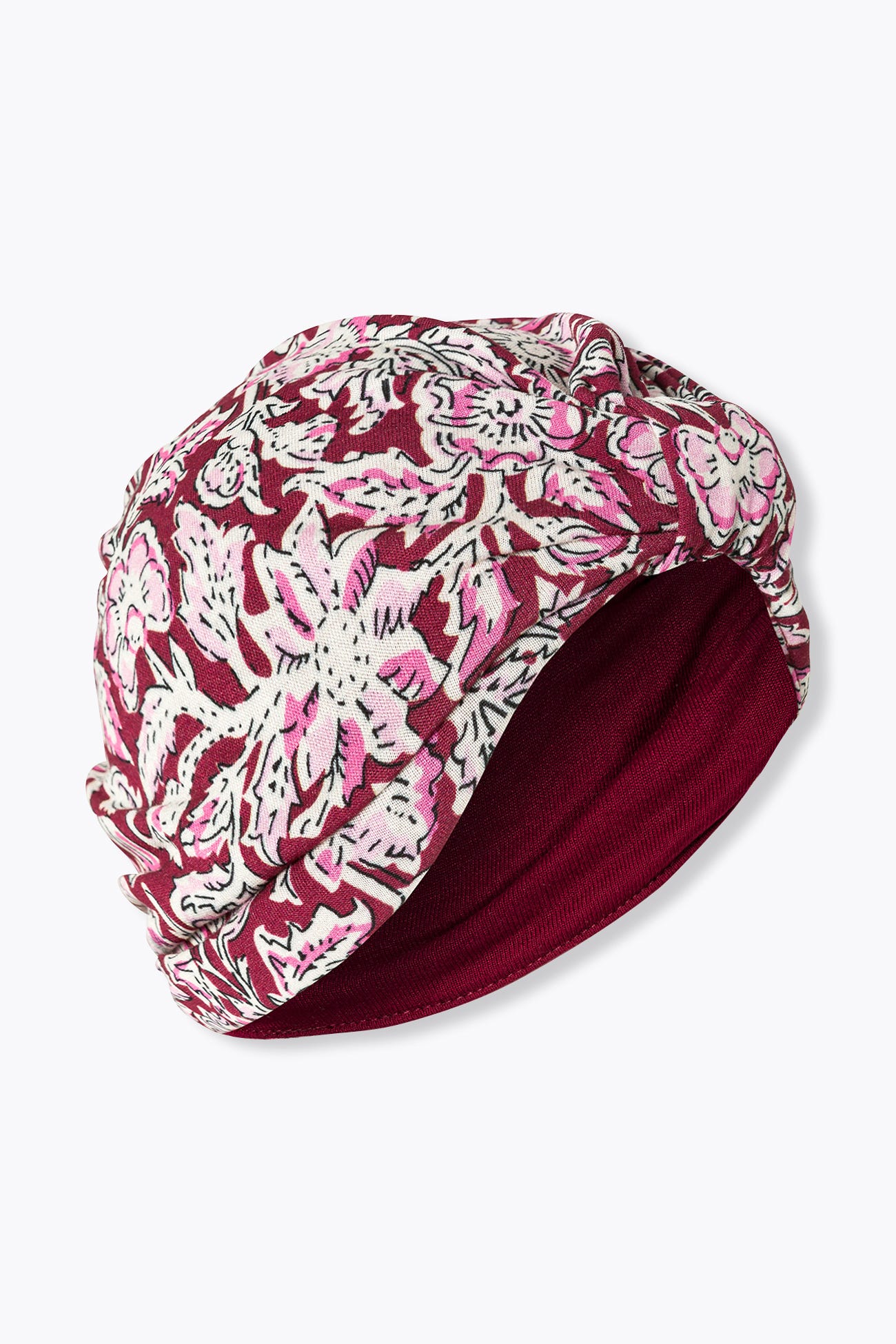 Bonnet-turban en jersey Femme