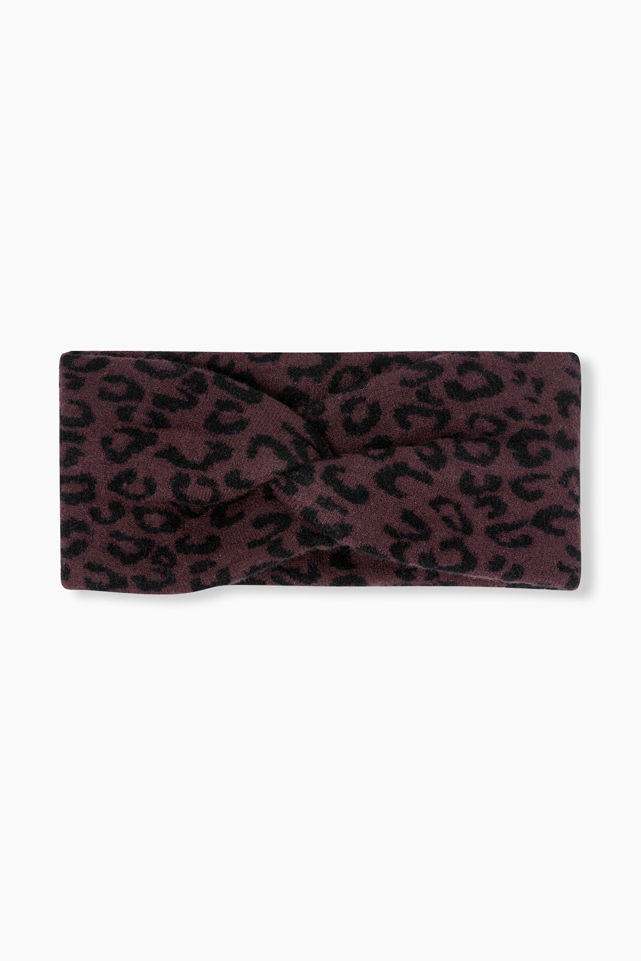 Headband en maille léopard