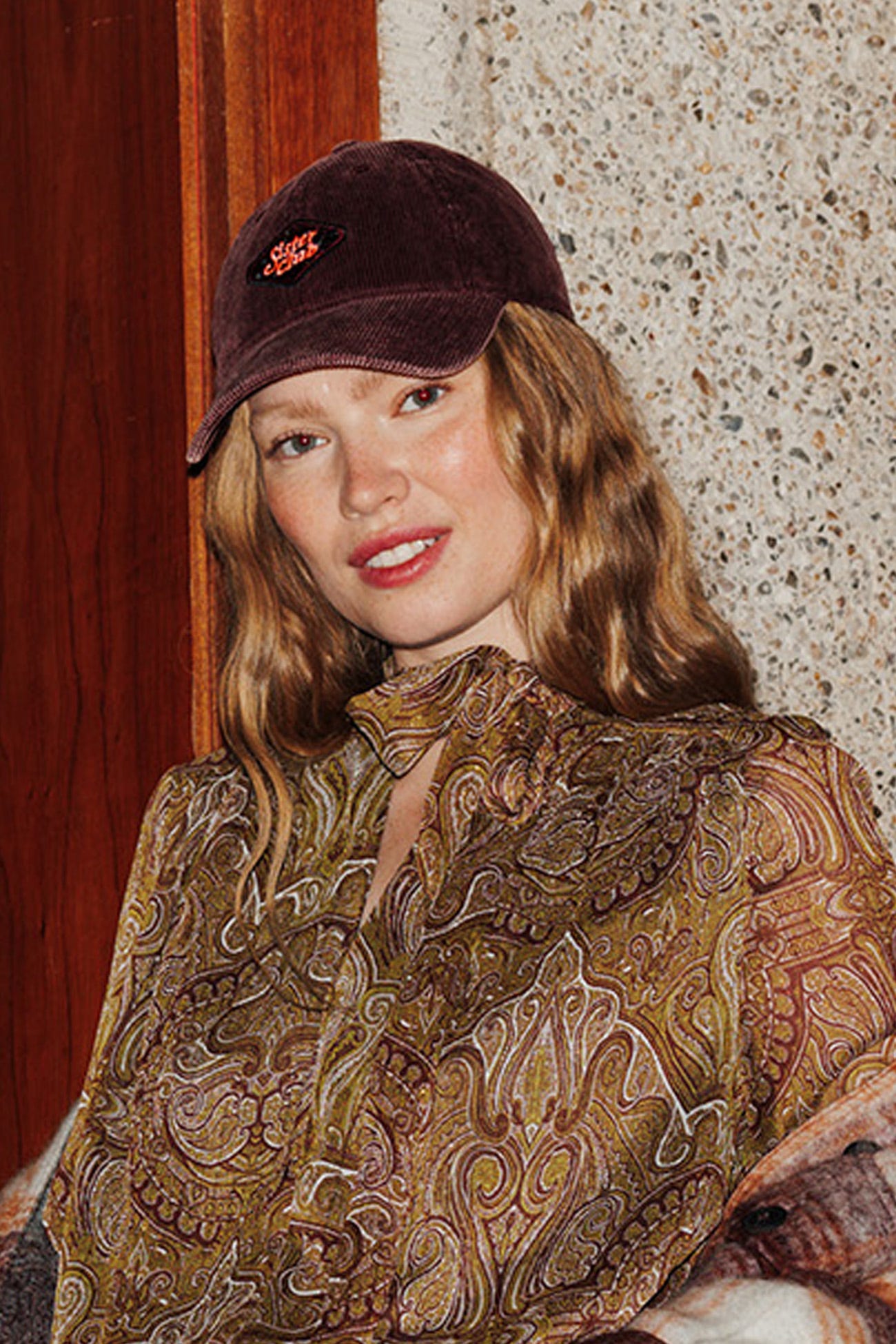 Casquette velours sister club