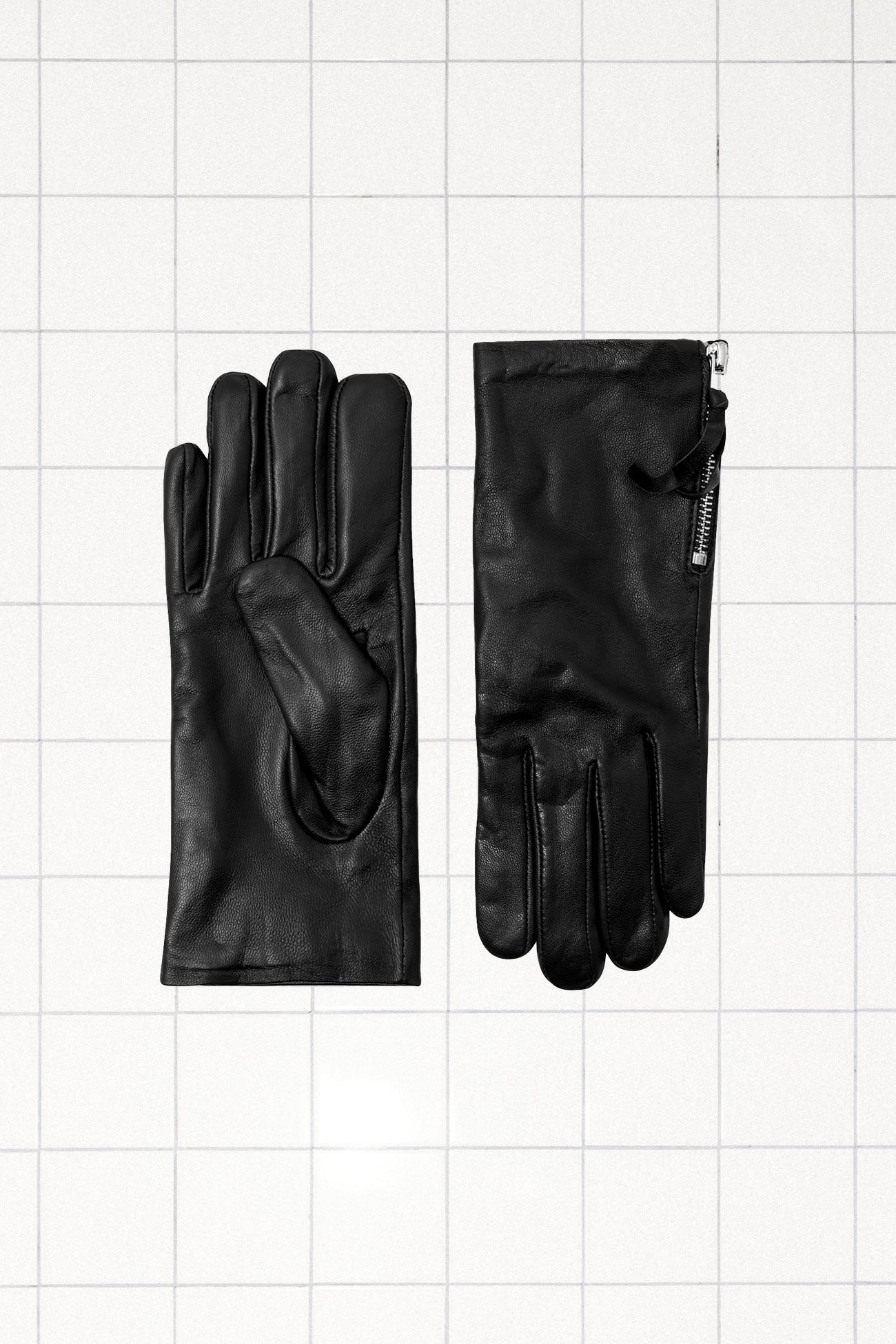 Gants en cuir Femme - Noir