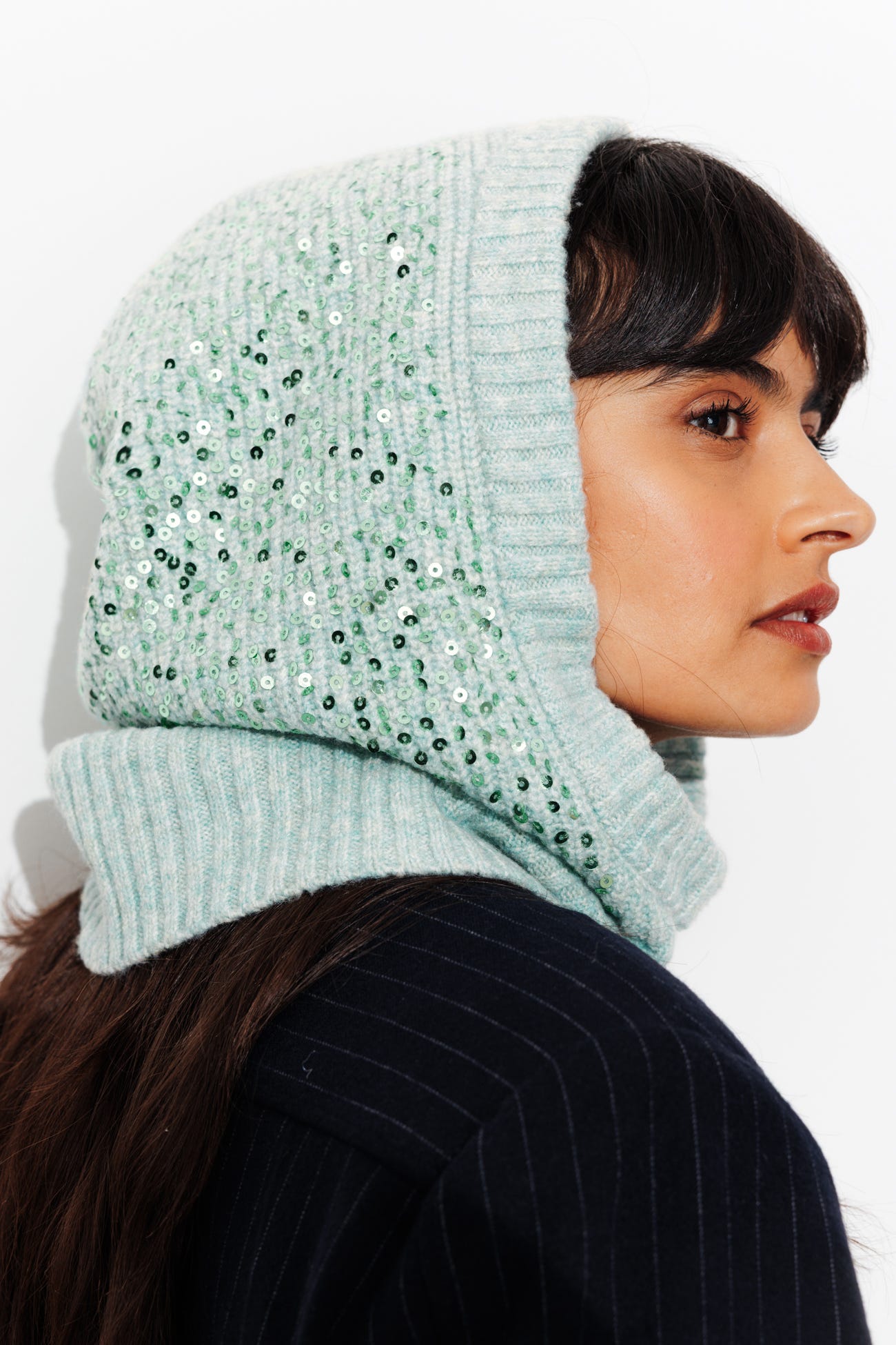 Cagoule à paillettes Femme