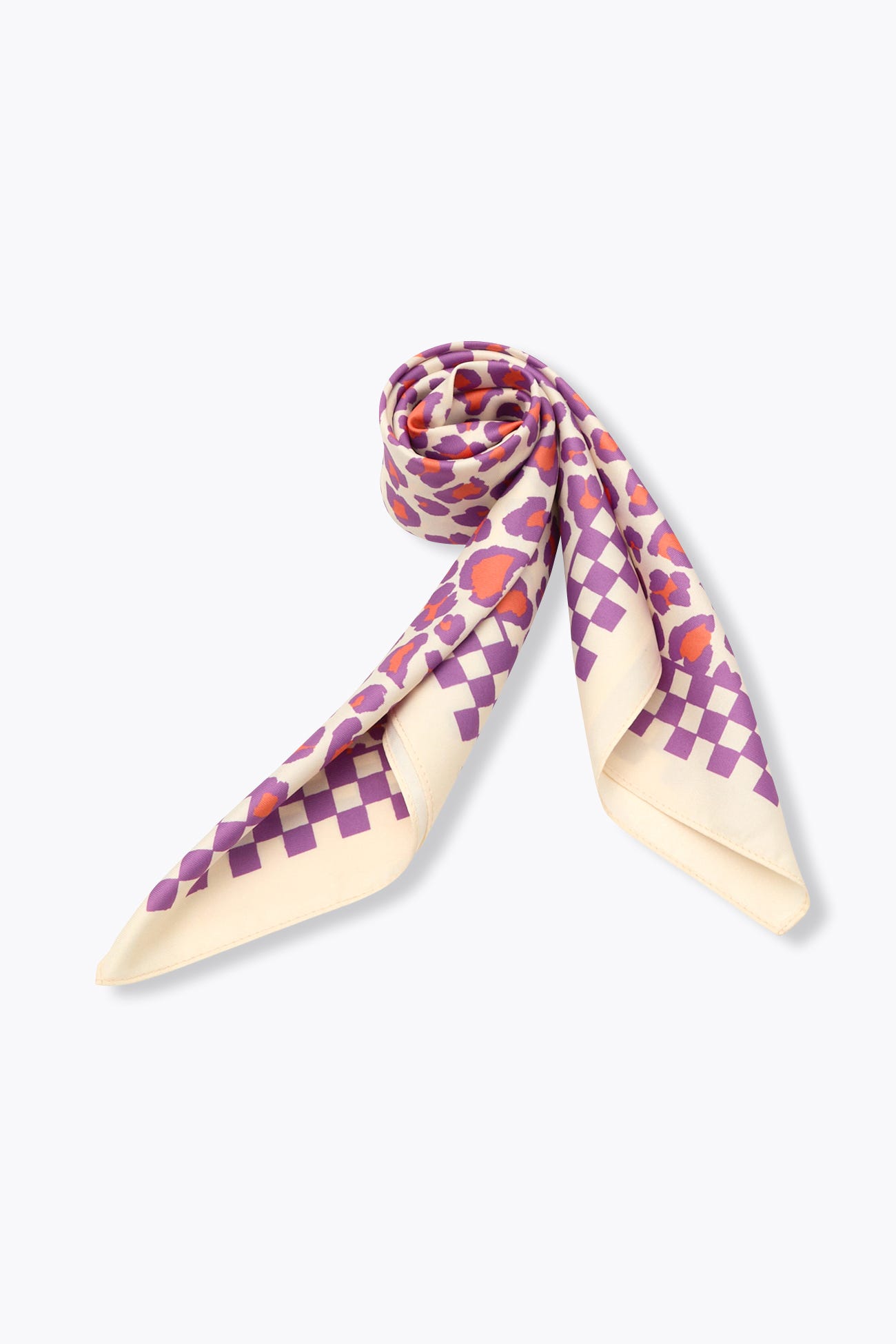 Foulard leopardato colorato