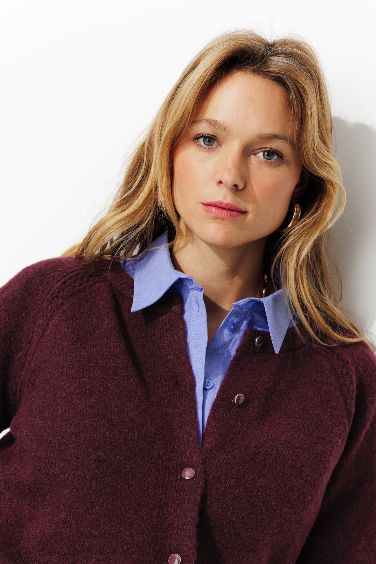 Cardigan mit rundem Kragen
