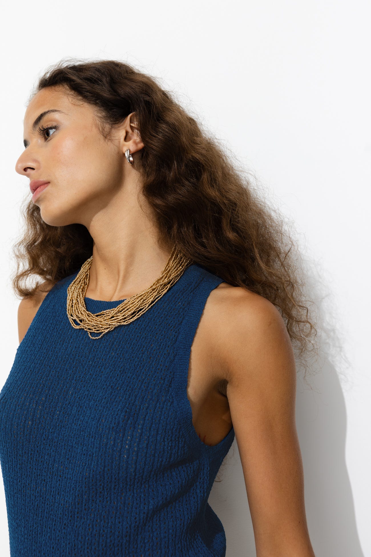 Pull-débardeur maille ajourée
