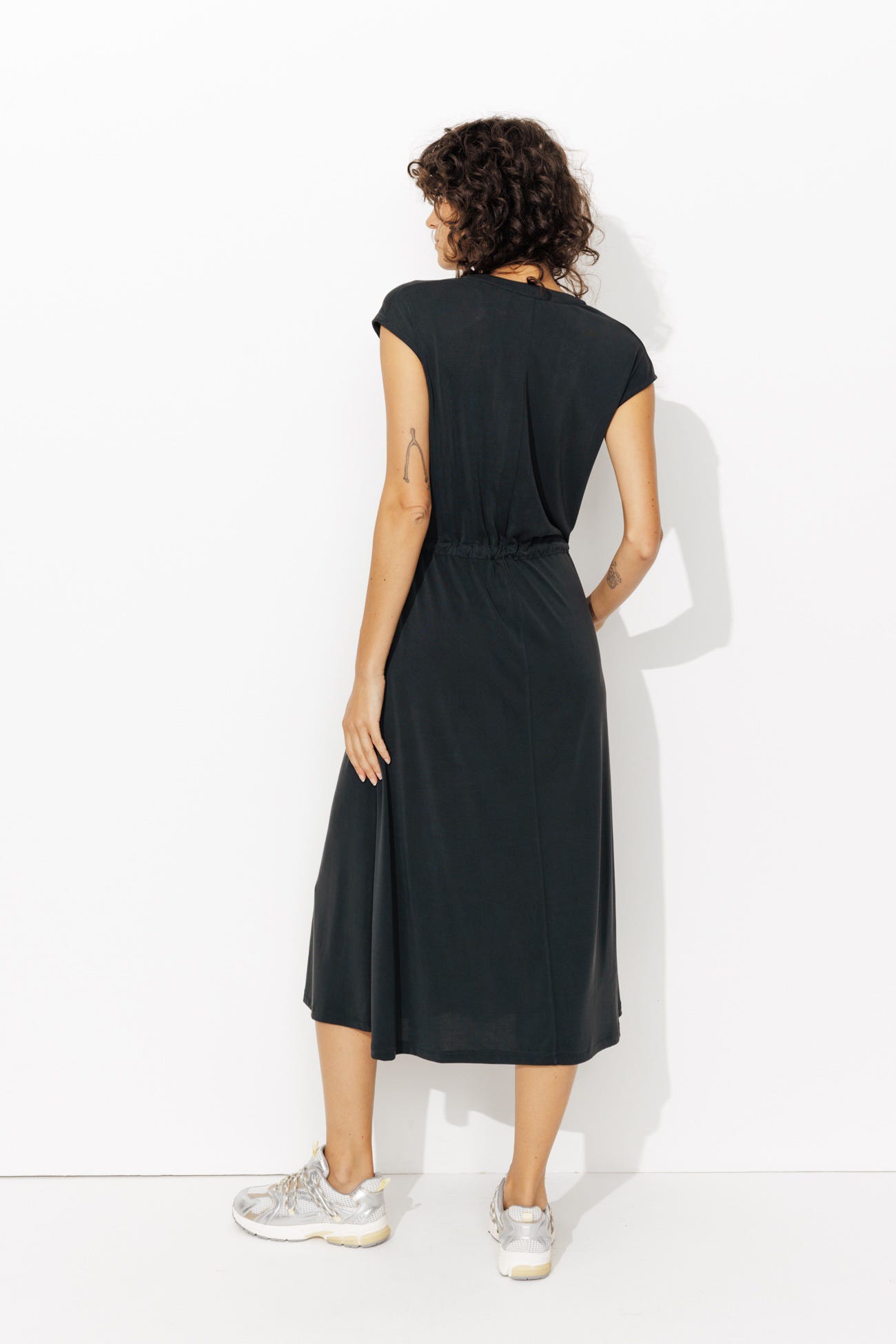 Robe midi en jersey Femme